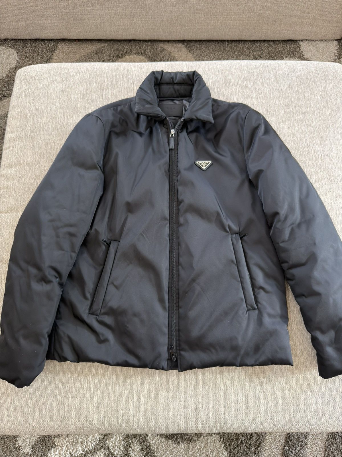 Prada Prada Cropped Re Nylon Down Jacket 2023 Small Black $3300 Size US S / EU 44-46 / 1 - 1 Thumbnail