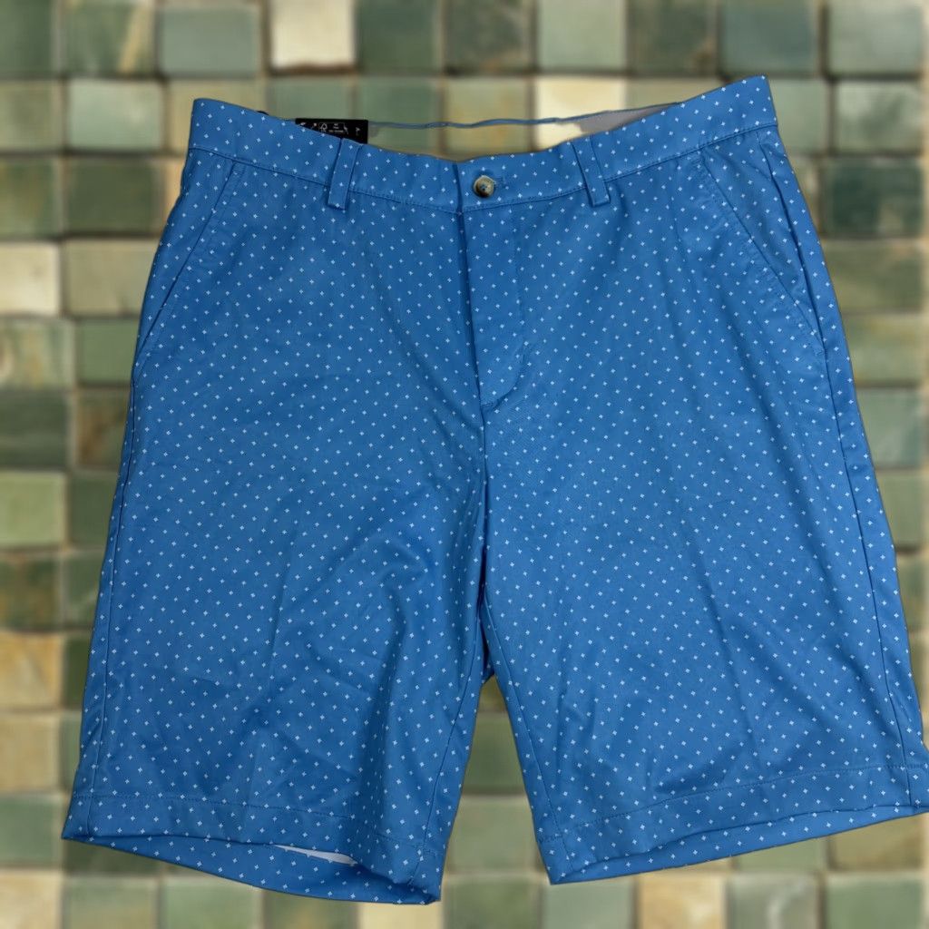 Gloverall Greg Norman ML75 Microlux Golf Shorts Mens 34 Blue All Over Print Performance Geometric Breathable Pockets UV Protection Modern Golf Size US 34 / EU 50 - 1 Thumbnail