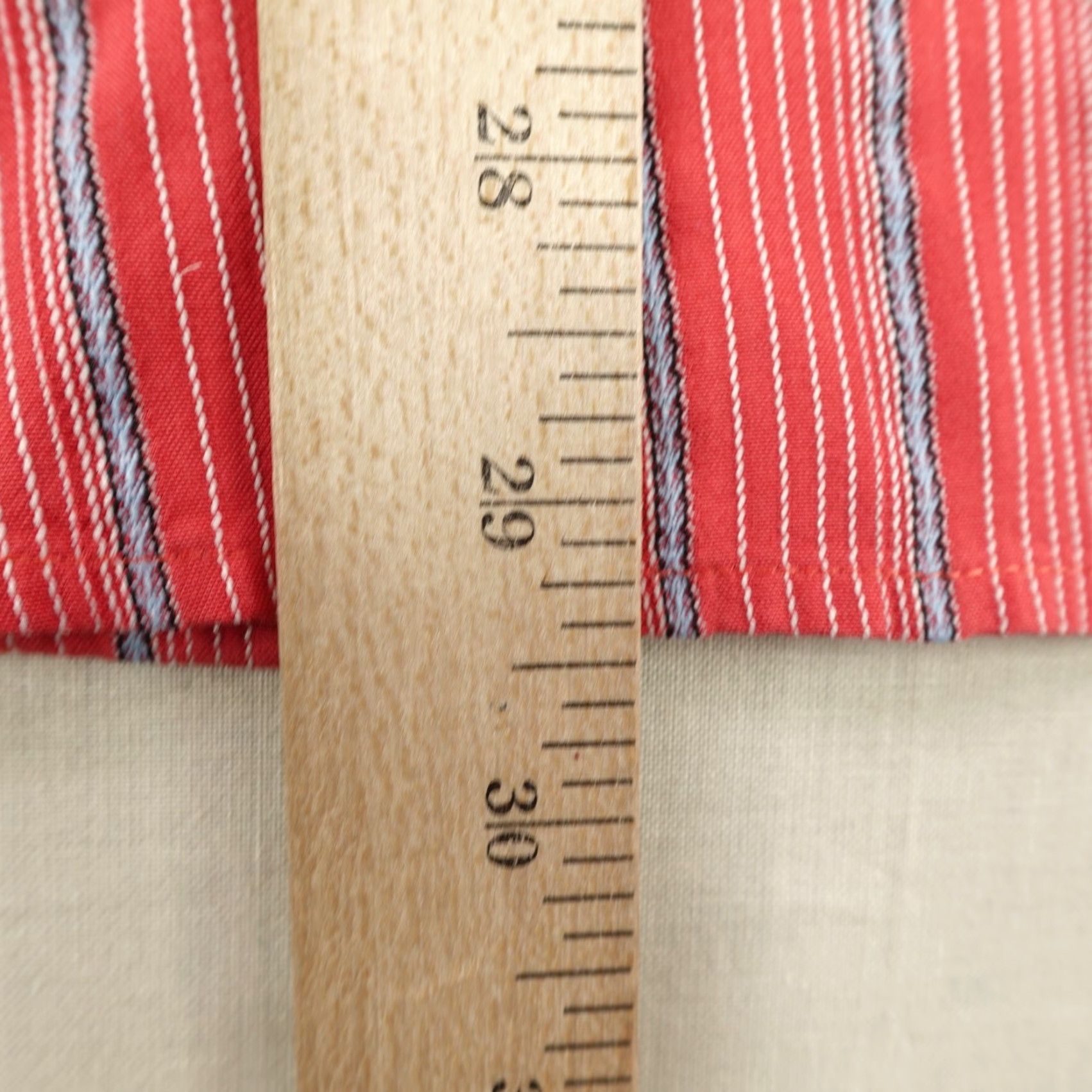 BUGATCHI Bugatchi Uomo Shirt Mens Large Red Striped Short Sleeve Button-Up Modal Rayon Size US L / EU 52-54 / 3 - 7 Thumbnail