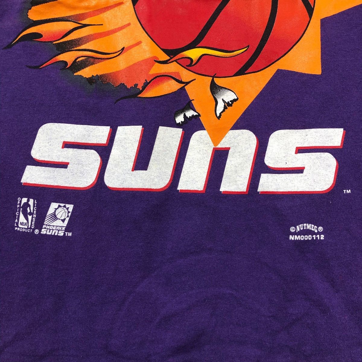 Vintage Vintage 90s PHOENIX SUNS “Will Scorch You” Tee Shirt Nutmeg Size US L / EU 52-54 / 3 - 3 Thumbnail