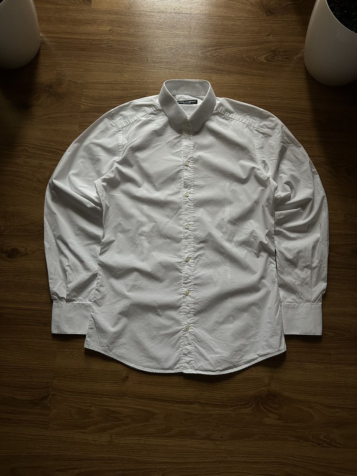 Dolce & Gabbana Dolce & Gabbana Gold Shirt Men’s Size 40/15 Size US M / EU 48-50 / 2 - 2 Thumbnail