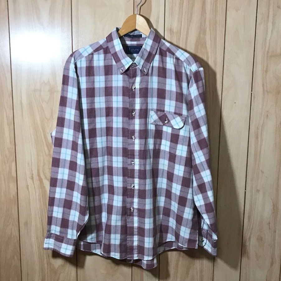 Levi's Levi's Plaid Collared Long Sleeve Mens Shirt XL Size US XL / EU 56 / 4 - 1 Thumbnail
