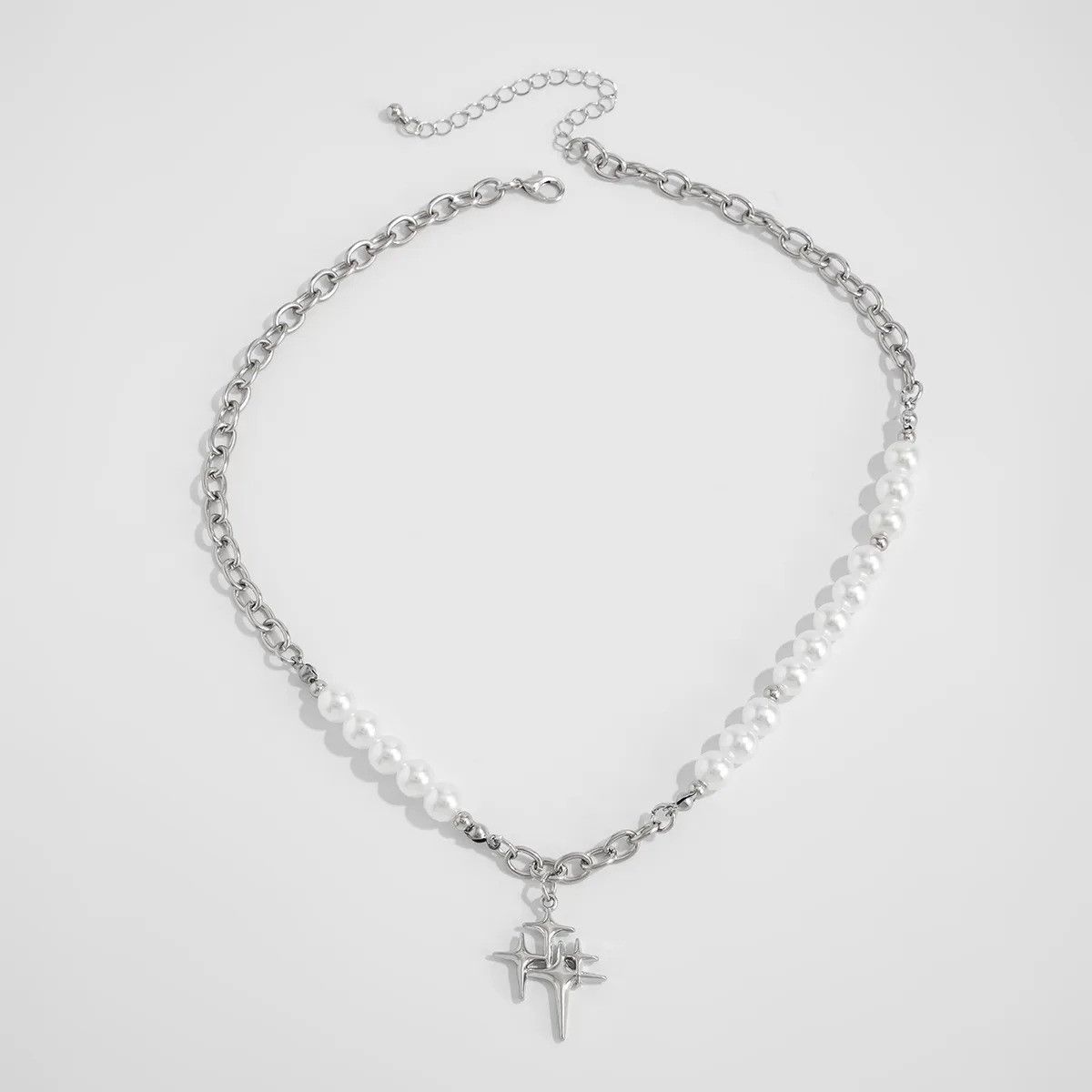 Vintage Pearl Cross Chain Necklace Size ONE SIZE - 4 Thumbnail