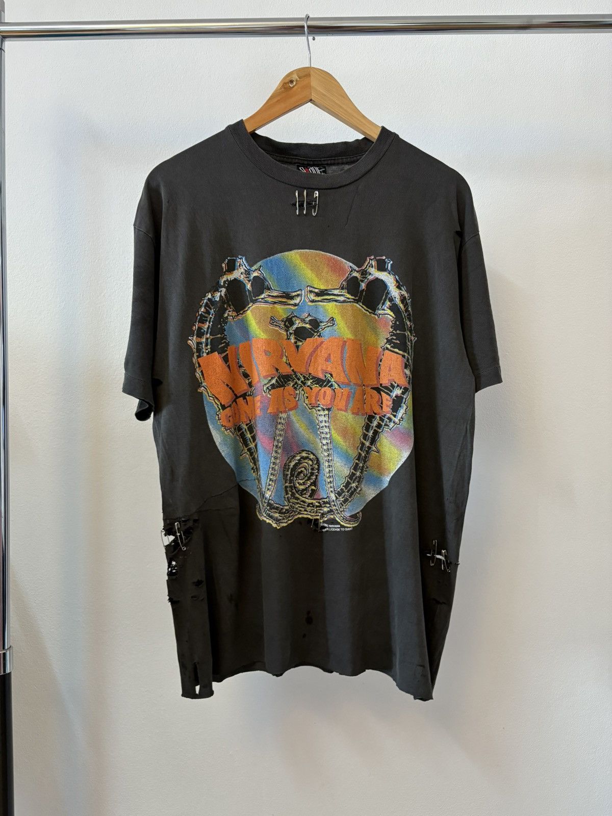 Band Tees Crazy thrashed 1992’ Nirvana Size US XL / EU 56 / 4 - 5 Thumbnail
