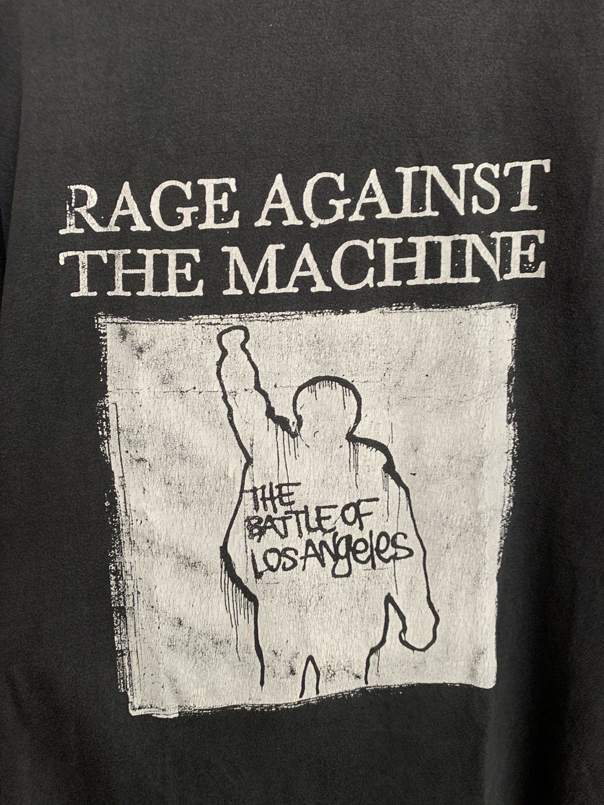 Band Tees 1999 Rage Against The Machine Battle LA Vintage T-Shirt Tee Size US L / EU 52-54 / 3 - 5 Thumbnail