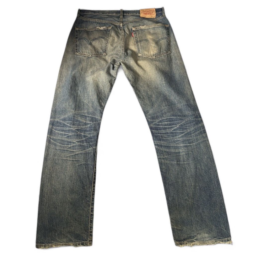 Levi's Vintage 2005 Levis 501 Distressed Denim W32 Size US 32 / EU 48 - 2 Thumbnail