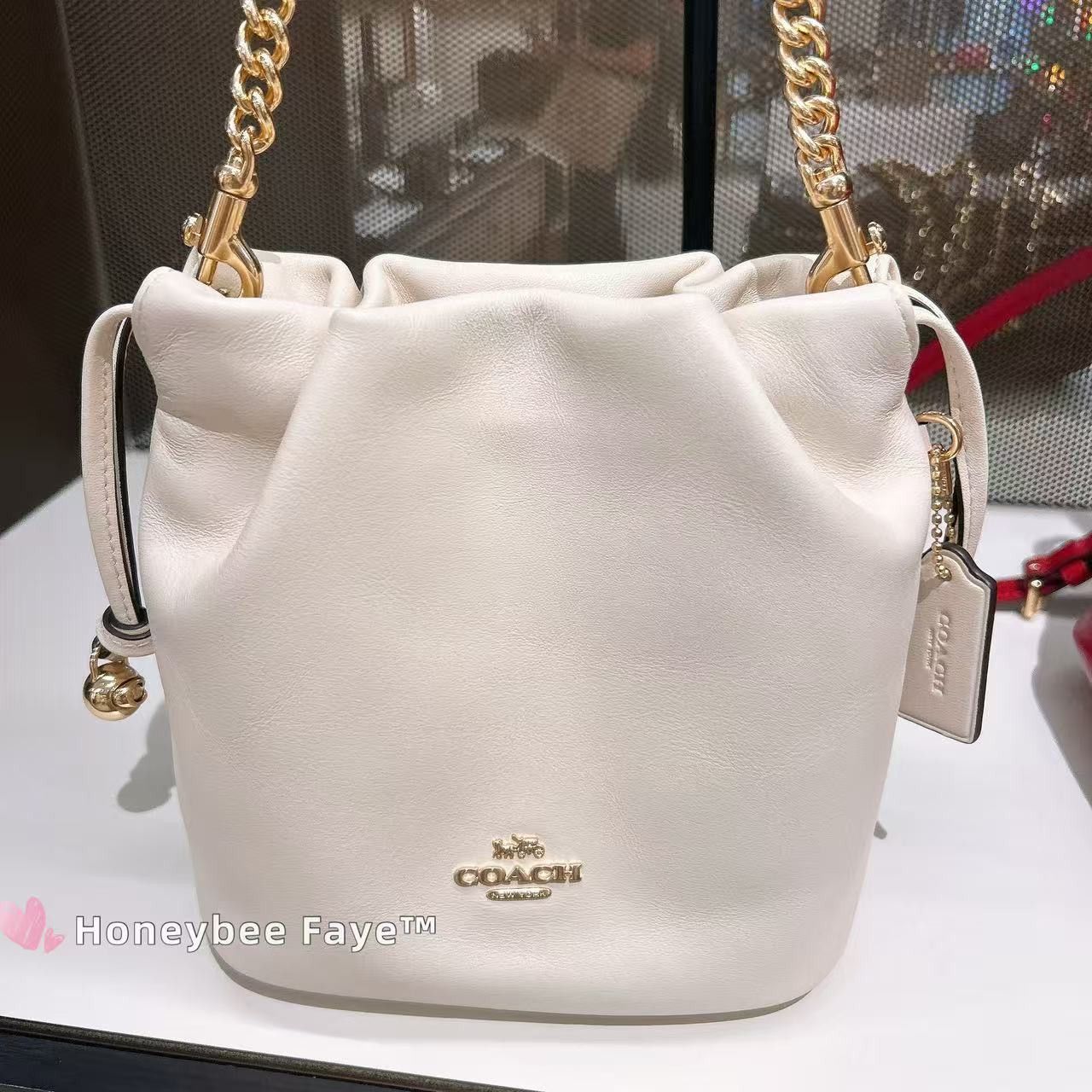 Coach Faye Mini Drawstring Bag With Ruching CDB67 Size ONE SIZE - 2 Thumbnail