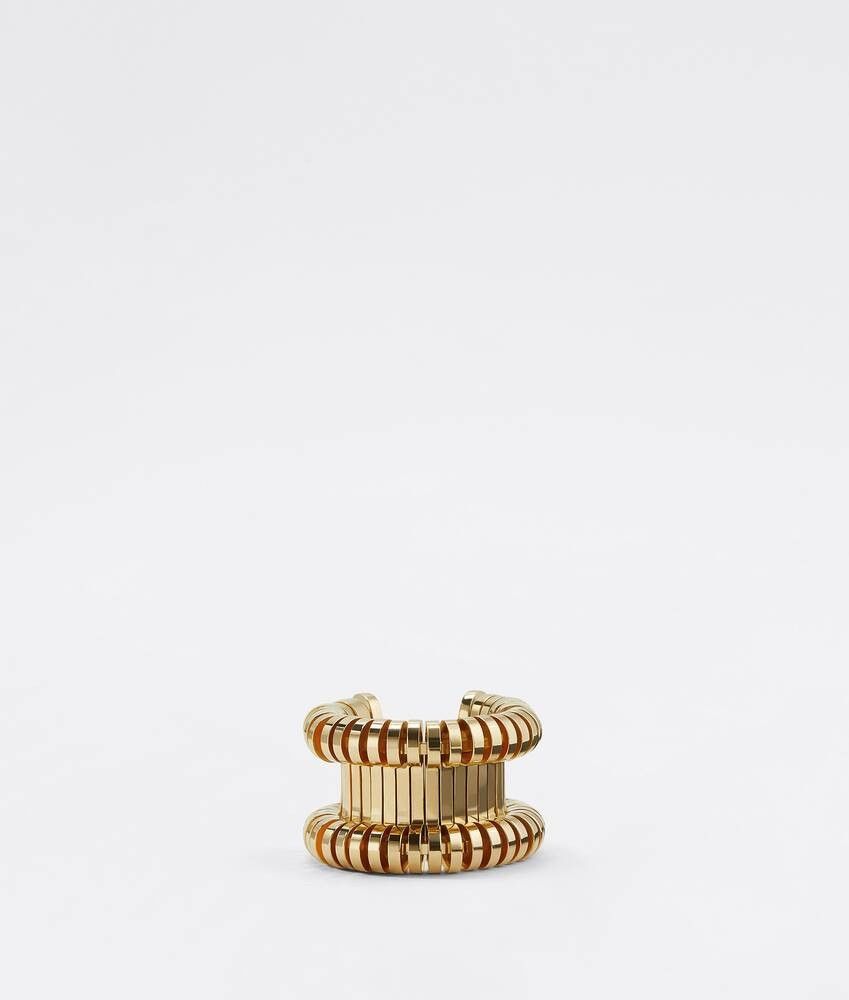 Bottega Veneta o1n1vont0425 Size: 17 / Staple Ring in Gold Size ONE SIZE - 2 Thumbnail