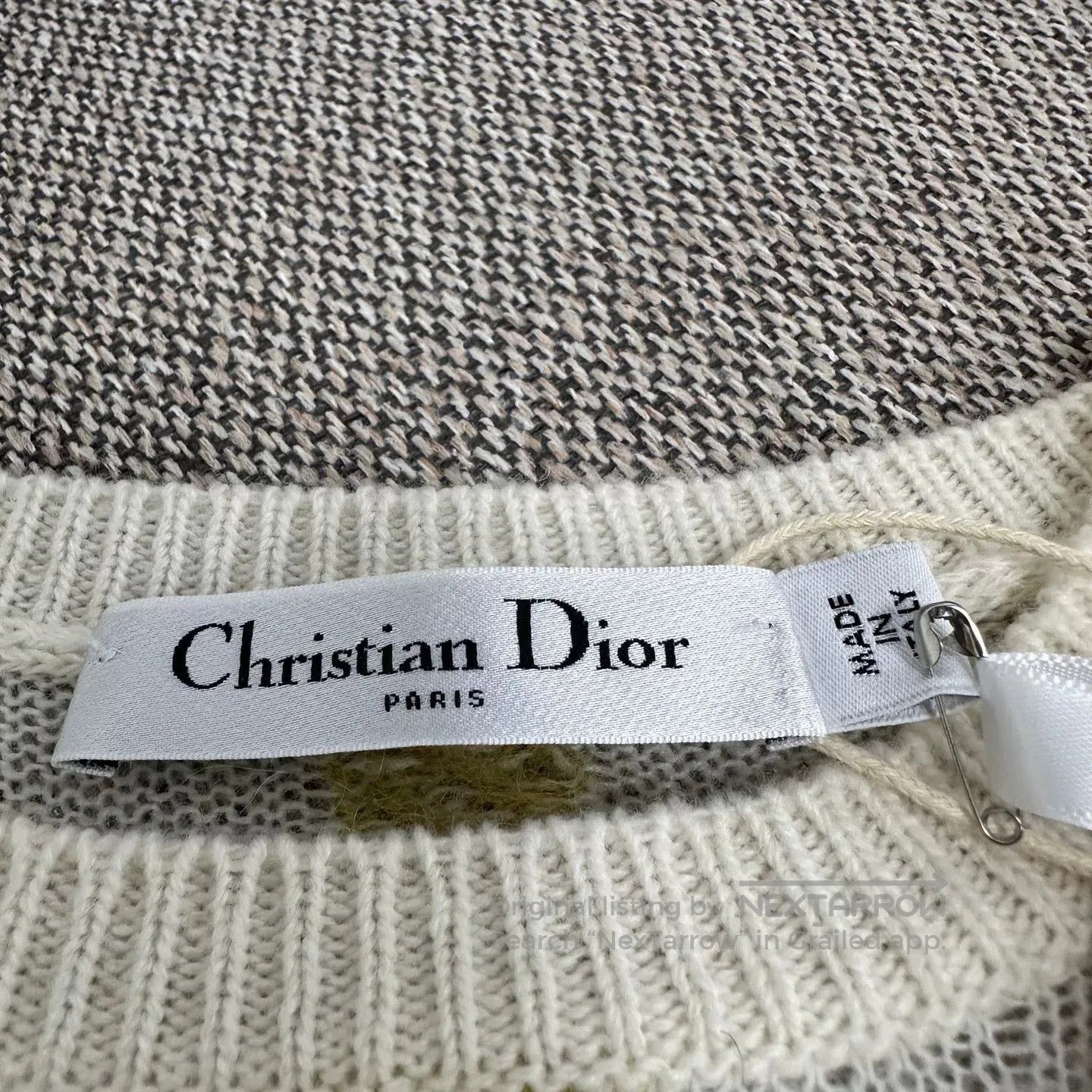 Dior Dior Plaid Colorblock Wool Sweater. Size XS / US 0-2 / IT 36-38 - 3 Thumbnail