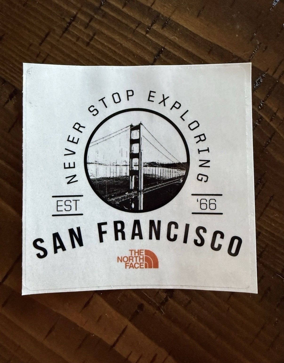 The North Face The North Face San Francisco Never Stop Exploring Sticker Size ONE SIZE - 1 Thumbnail