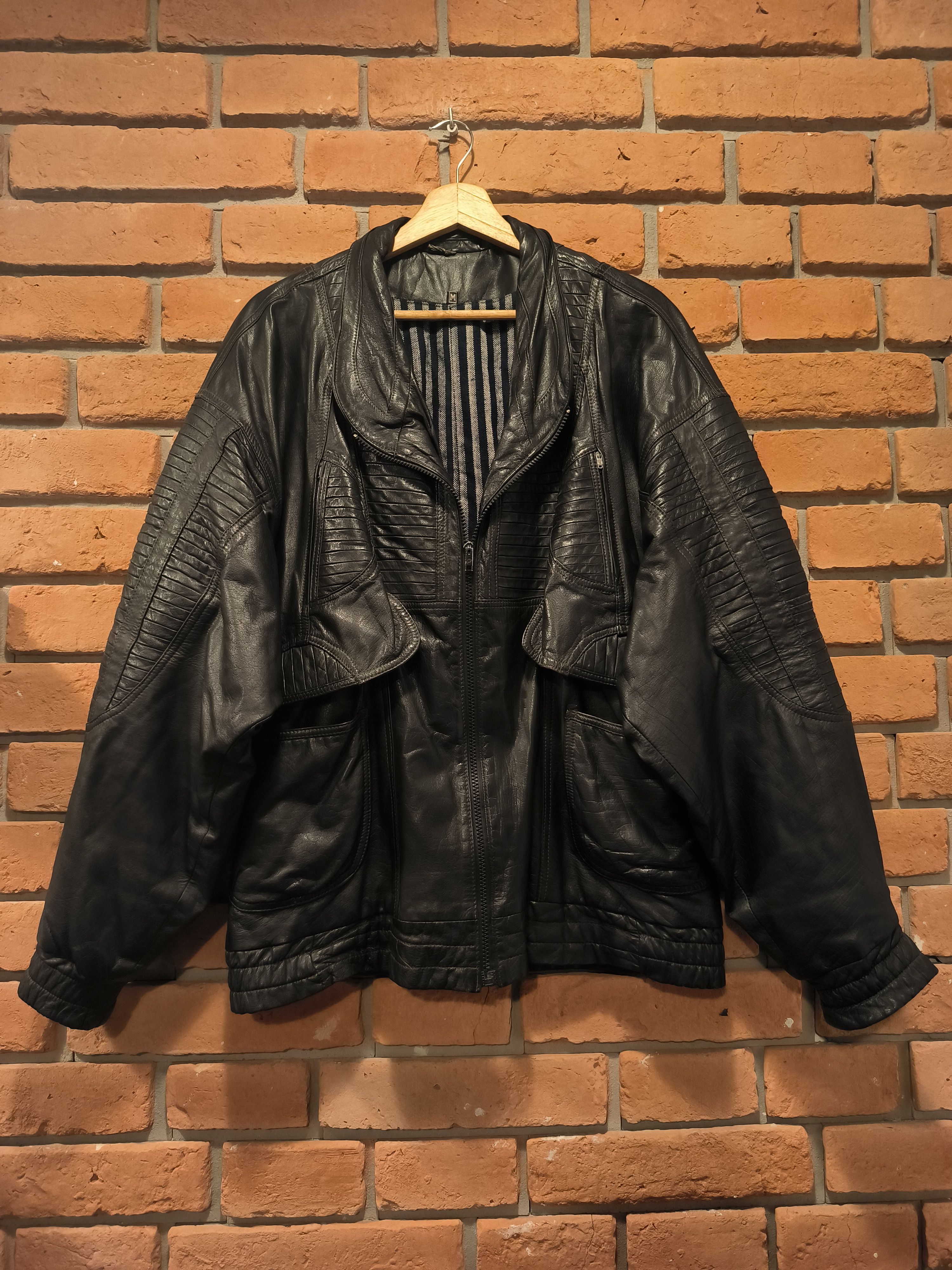 Vintage Vintage Leather Black Jacket Gianni Frascati Size US L / EU 52-54 / 3 - 1 Thumbnail