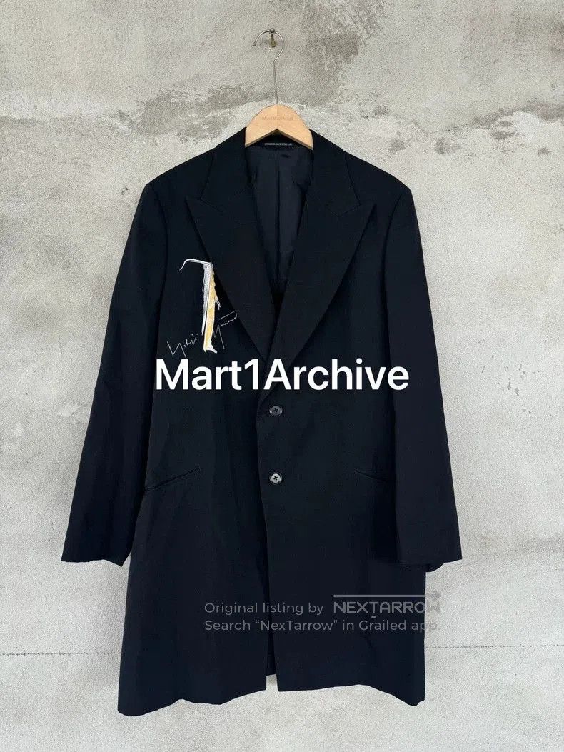 Yohji Yamamoto 02SS Embroidered Trench Coat.