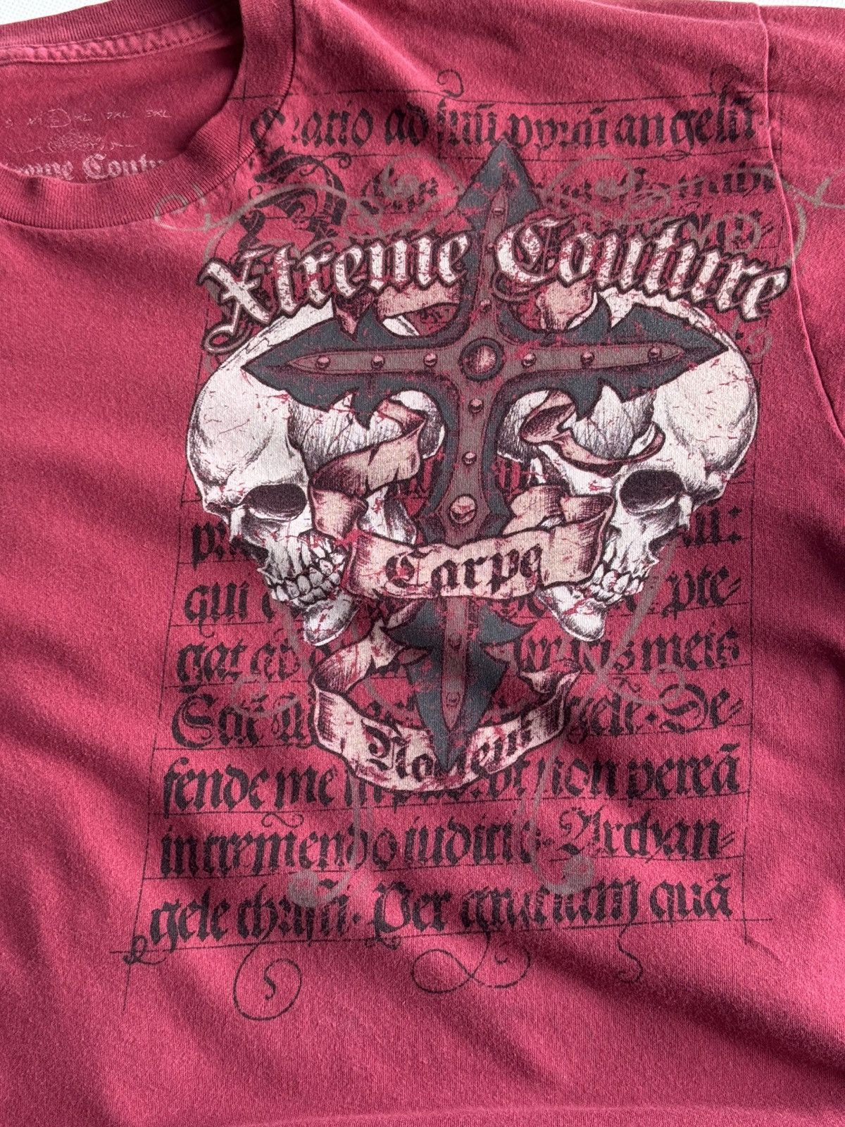 Ken Carson Affliction Ken carson Style Grunge Skull Tee Red L size Goth Size US L / EU 52-54 / 3 - 11 Thumbnail