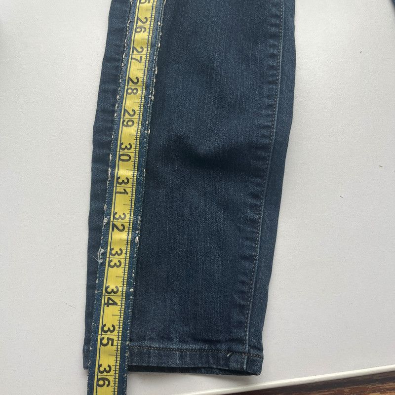 Ann Taylor Ann Taylor Women's Skinny Ankle Modern Fit Jeans Dark Blue 8 Size 32" / US 10 / IT 46 - 5 Thumbnail