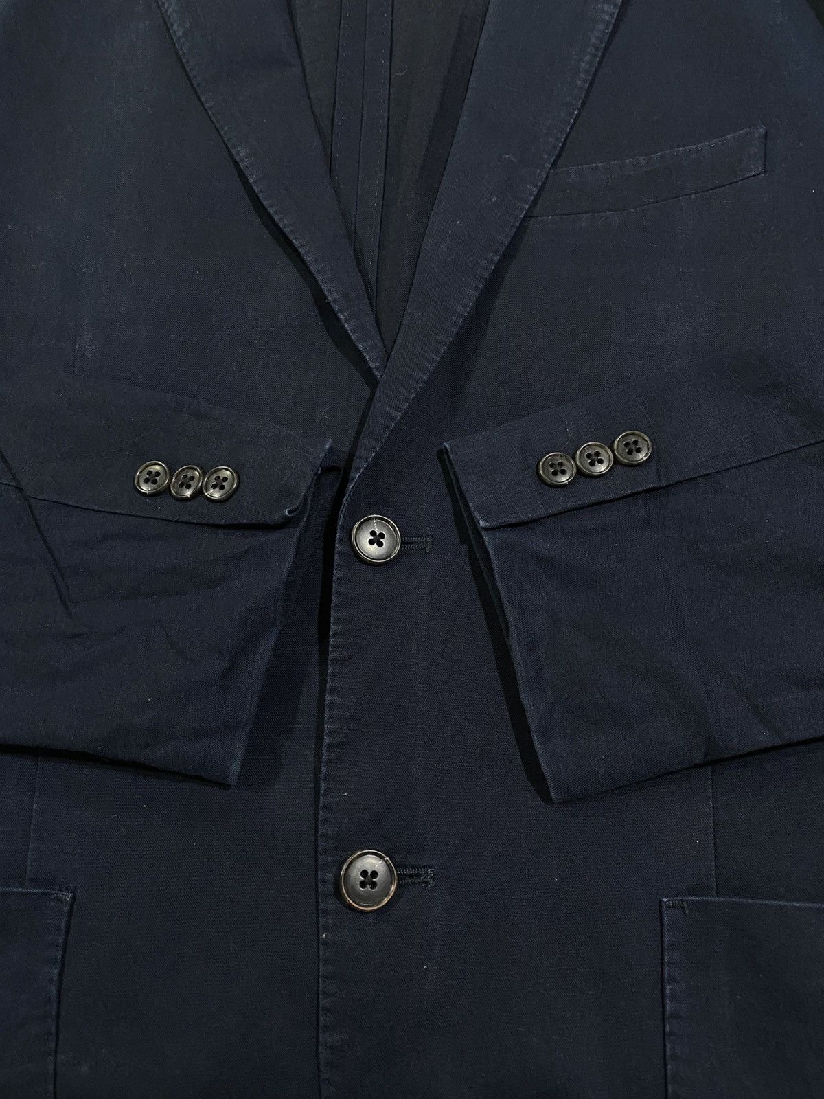 Uniqlo Uniqlo Navy Cotton Blazer Jacket Slim Fit Size US L / EU 52-54 / 3 - 5 Thumbnail