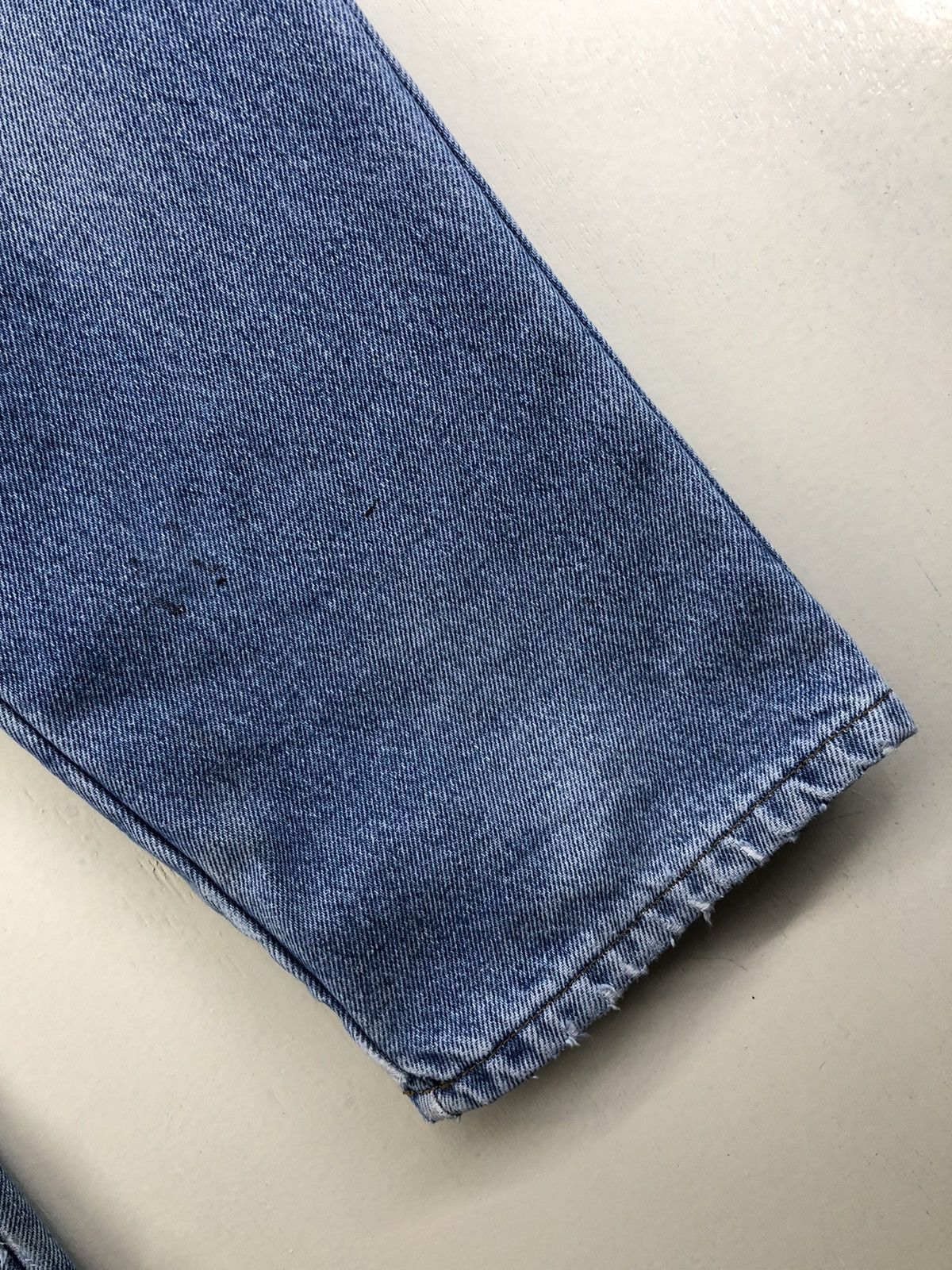L.L. Bean Vintage L.L. Bean Lined Distressed Faded Blue Jeans Size US 31 - 15 Thumbnail