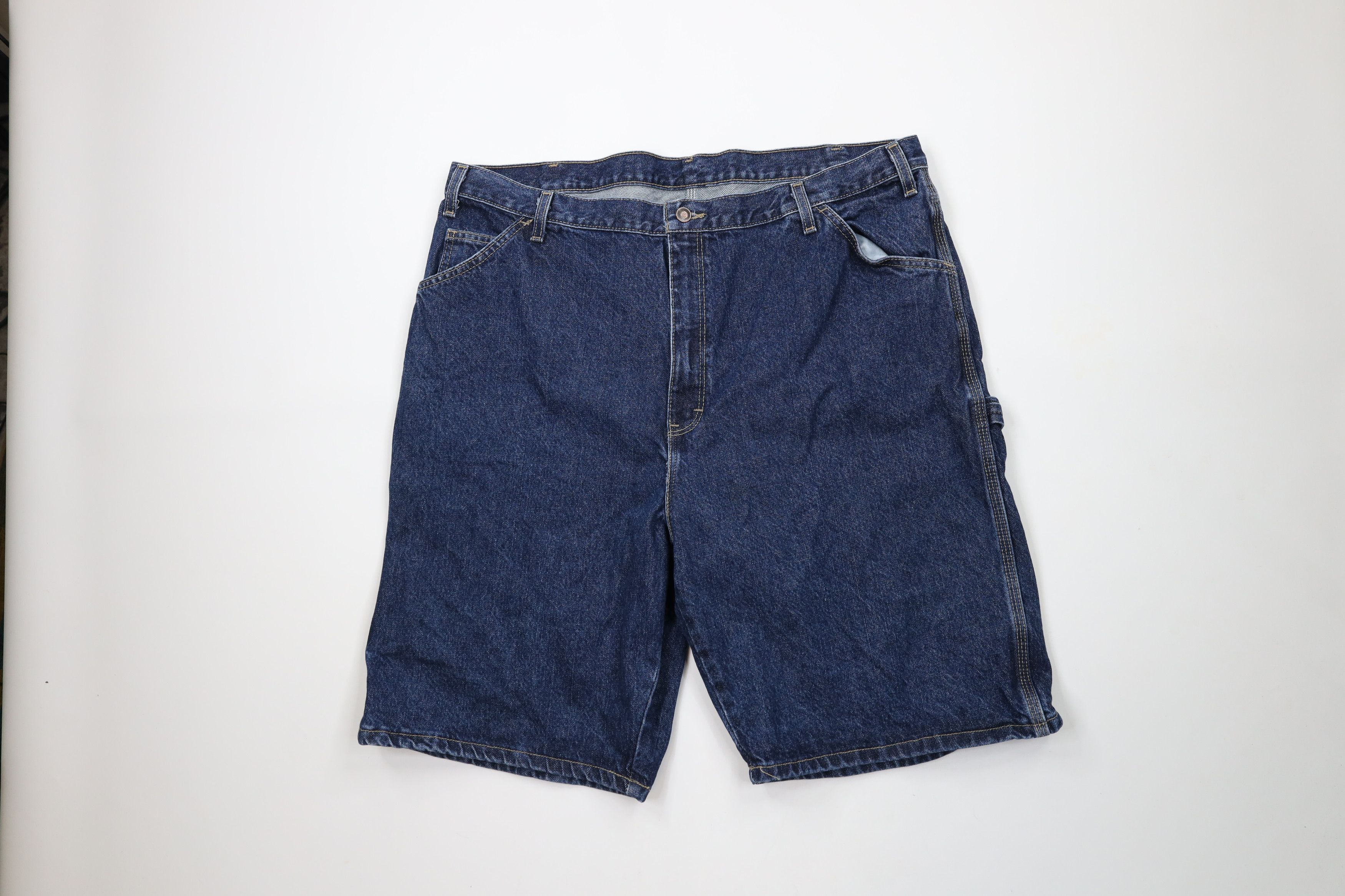 Dickies × Vintage Vintage Dickies Baggy Fit Dungaree Denim Jean Shorts Jorts Size US 42 / EU 58 - 1 Thumbnail