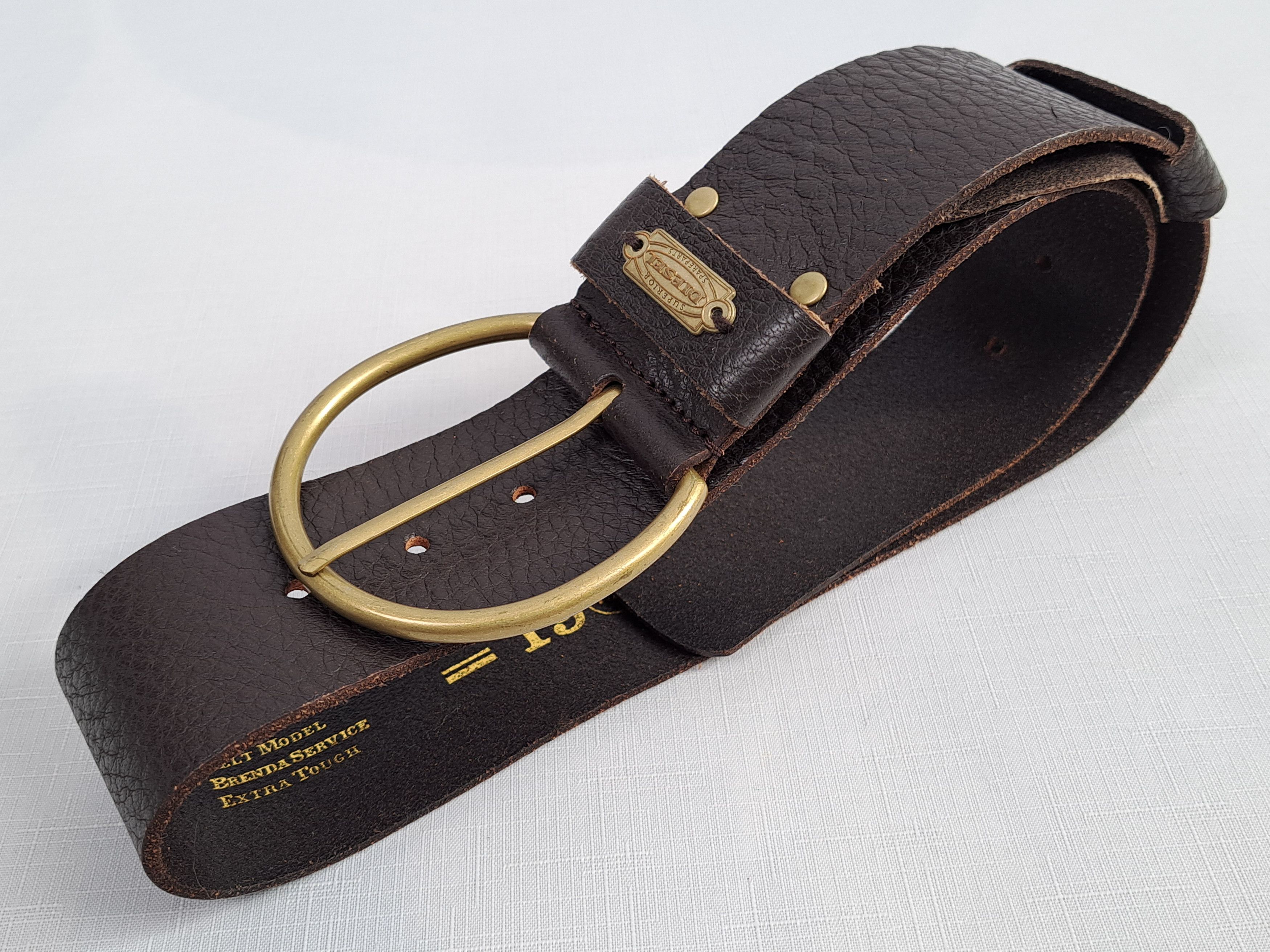 Diesel Diesel cow leather brown belt. Size ONE SIZE - 2 Thumbnail