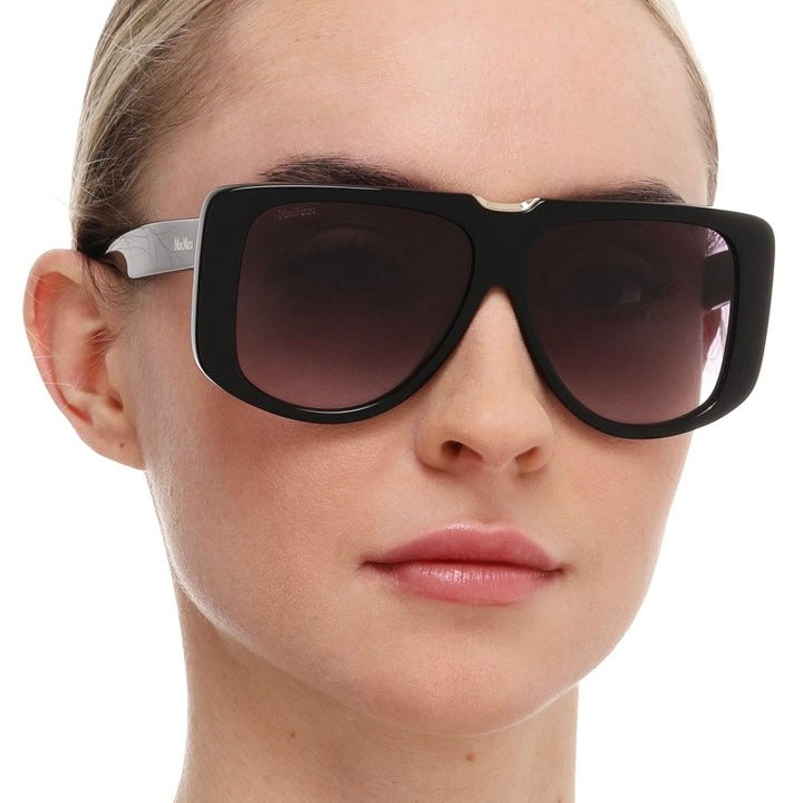 Max Mara New, MAXMARA Sunglasses Spark1 MM0075 01B Authentic Size ONE SIZE - 4 Thumbnail
