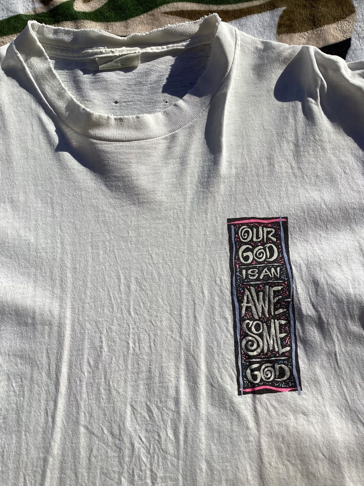 Other Vtg 1990 Our good is an awesome god adult xl single stitch T Size US XL / EU 56 / 4 - 3 Thumbnail