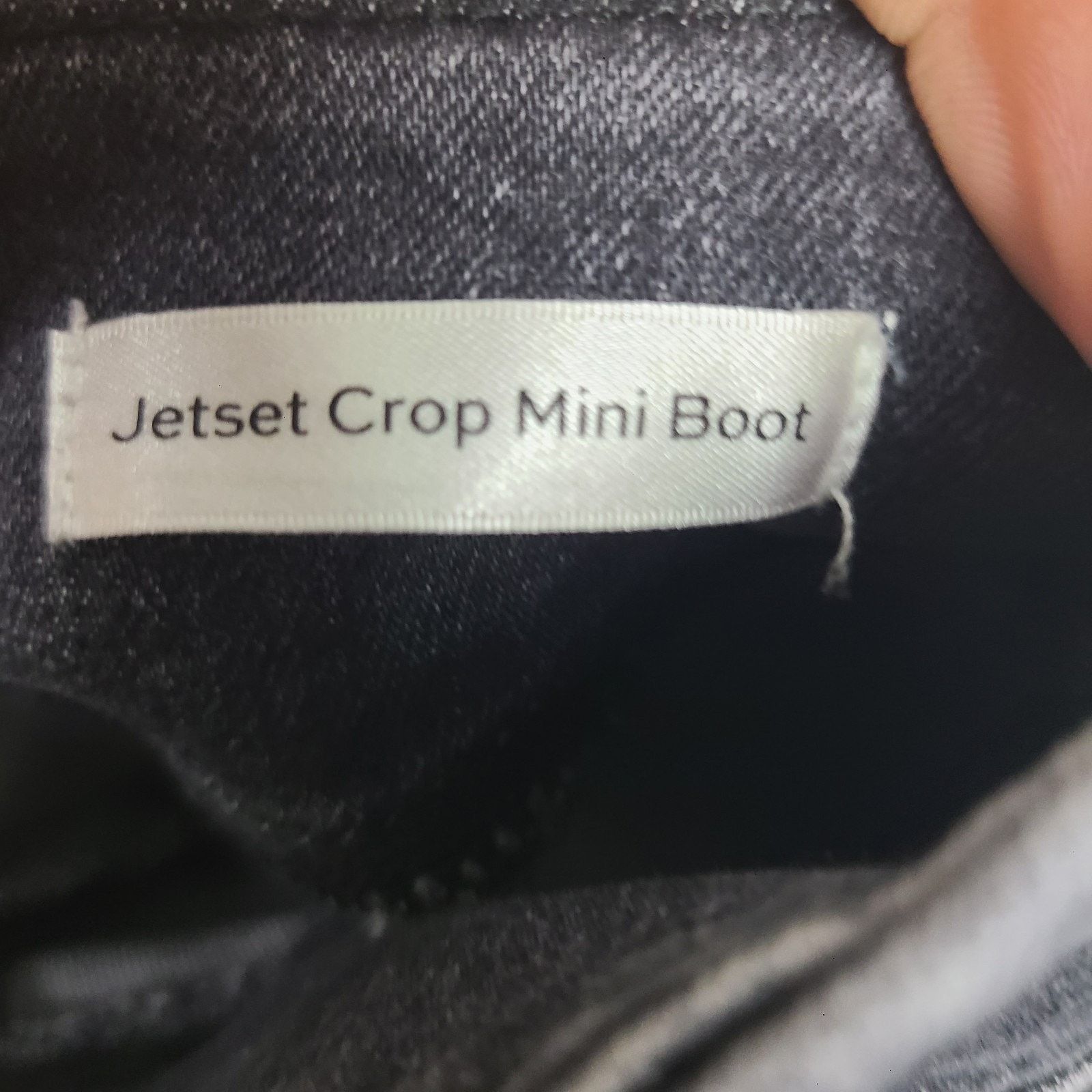 Frame Frame Jetset Crop Mini Boot Sheen Noir High Rise Bootcut 0 Size 25" / US 0 / IT 36 - 3 Thumbnail