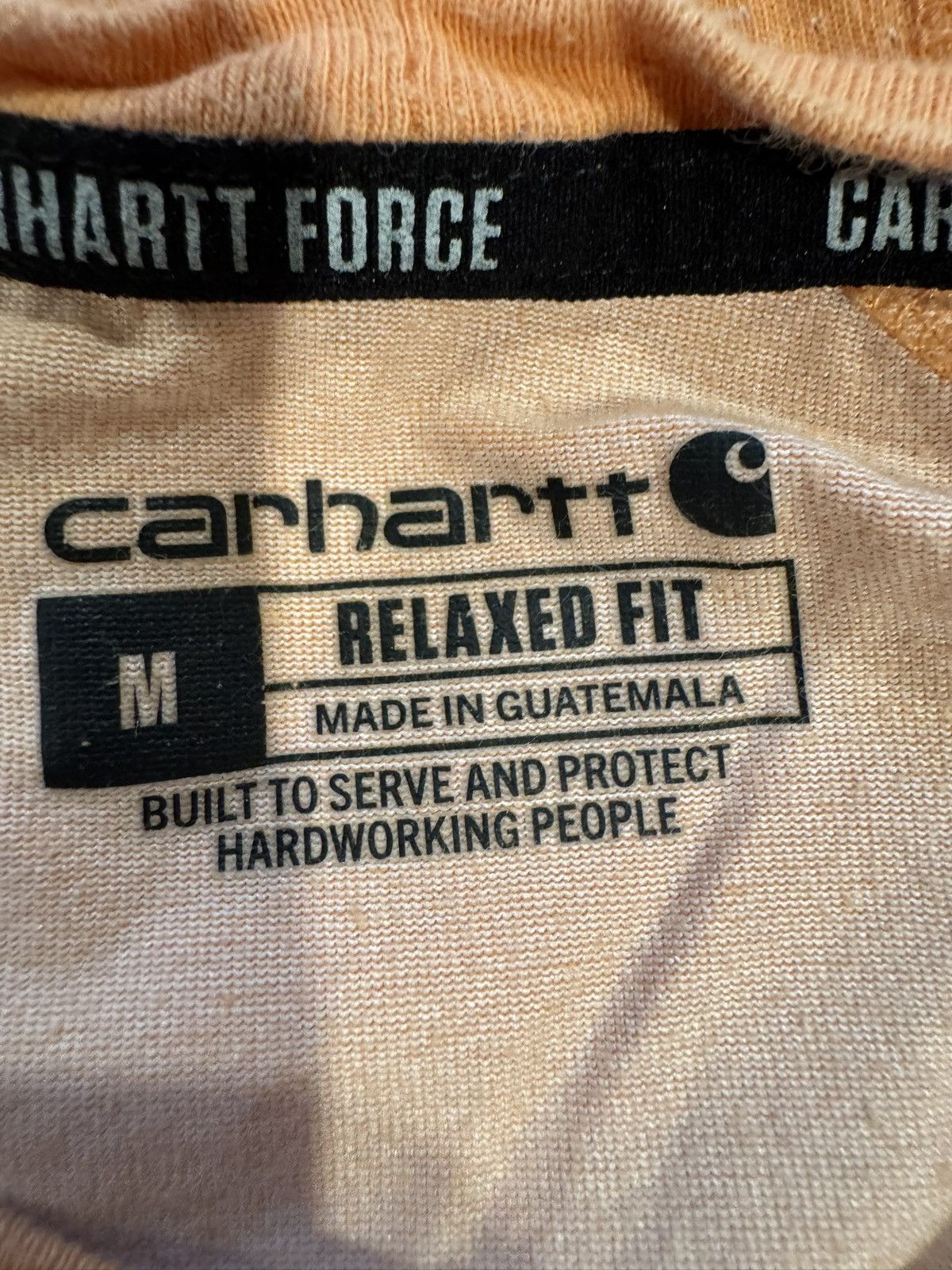 Carhartt Thrashed Paint Splatter Orange Carhartt Force T-shirt Size US M / EU 48-50 / 2 - 3 Thumbnail