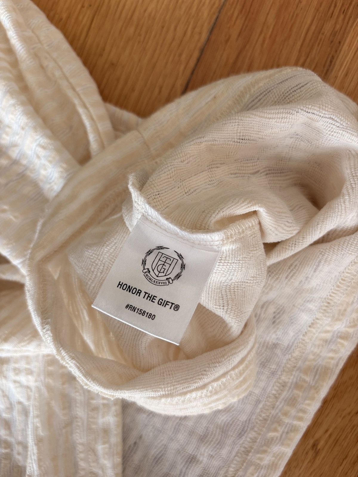 Honor the Gift Honor The Gift Stripe Box Tee Bone – SS24 Size US M / EU 48-50 / 2 - 7 Thumbnail