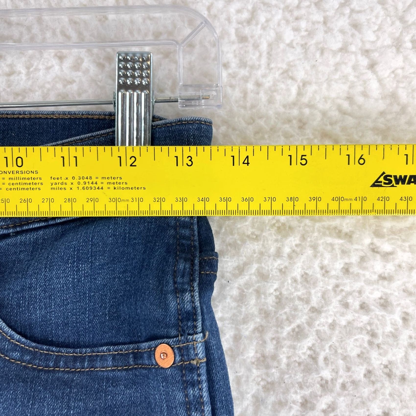 Madewell Madewell Jeans Womens 10" High-Rise Skinny Regular Size 26 Blue Denim Frayed Hems Size 26" / US 2 / IT 38 - 6 Thumbnail