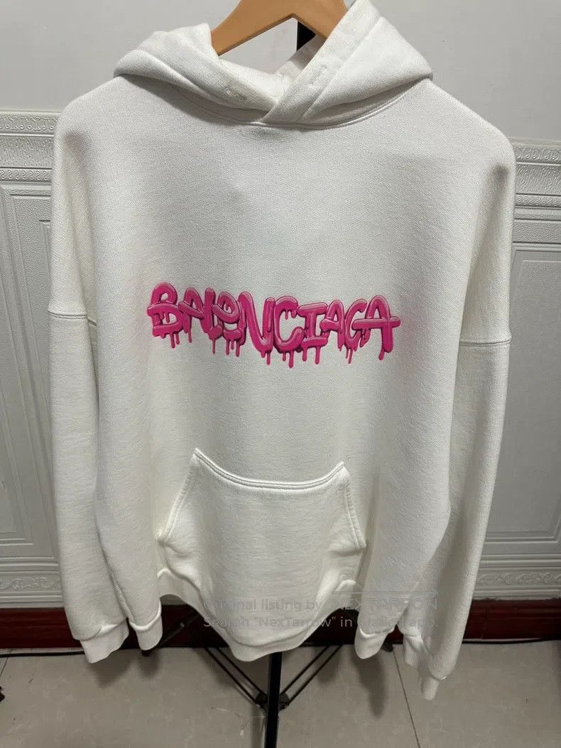 Balenciaga White Hoodie