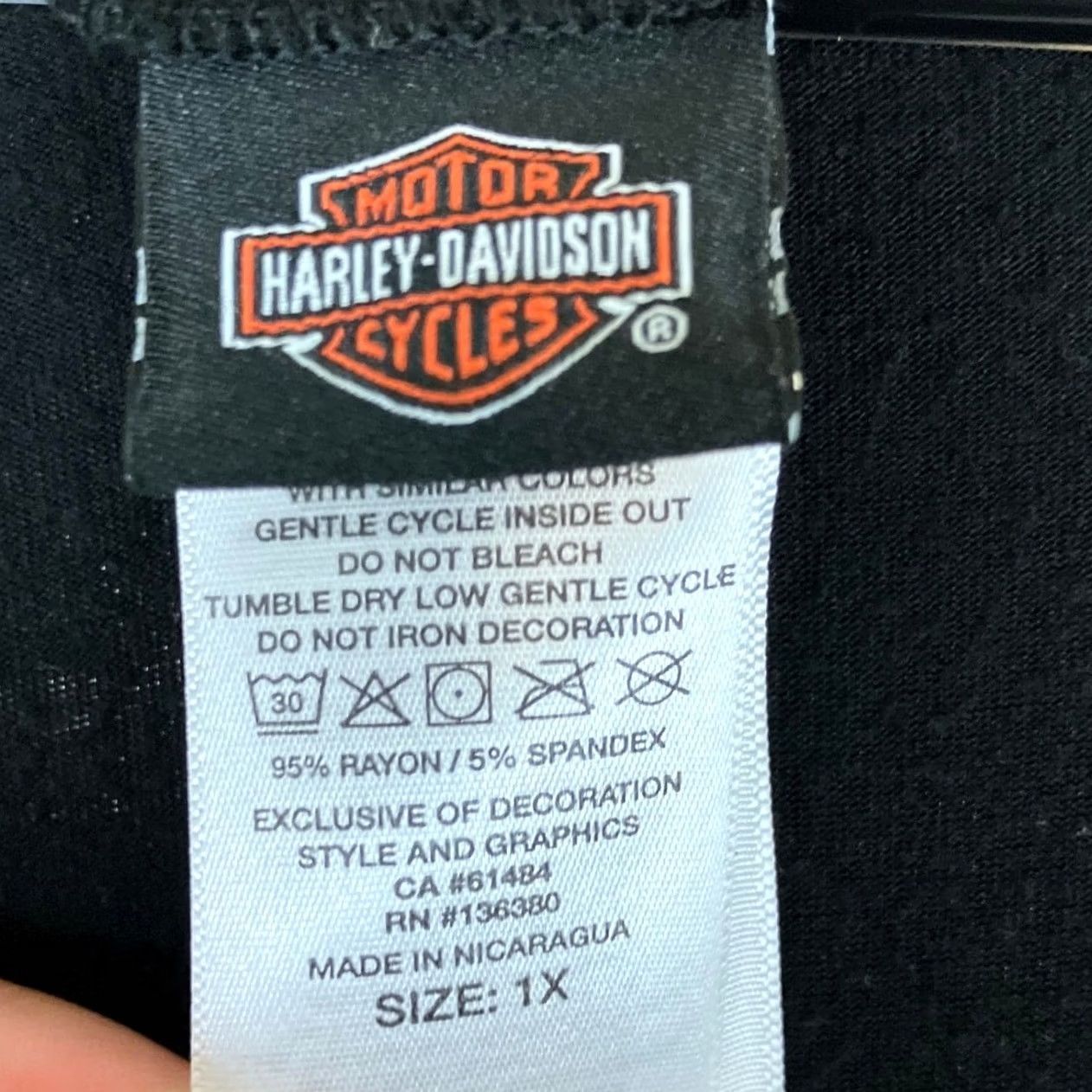 Harley Davidson Harley Davidson Womens Shirt Black Skull High Desert Boise Idaho Stretch 1X Size XL / US 12-14 / IT 48-50 - 6 Thumbnail
