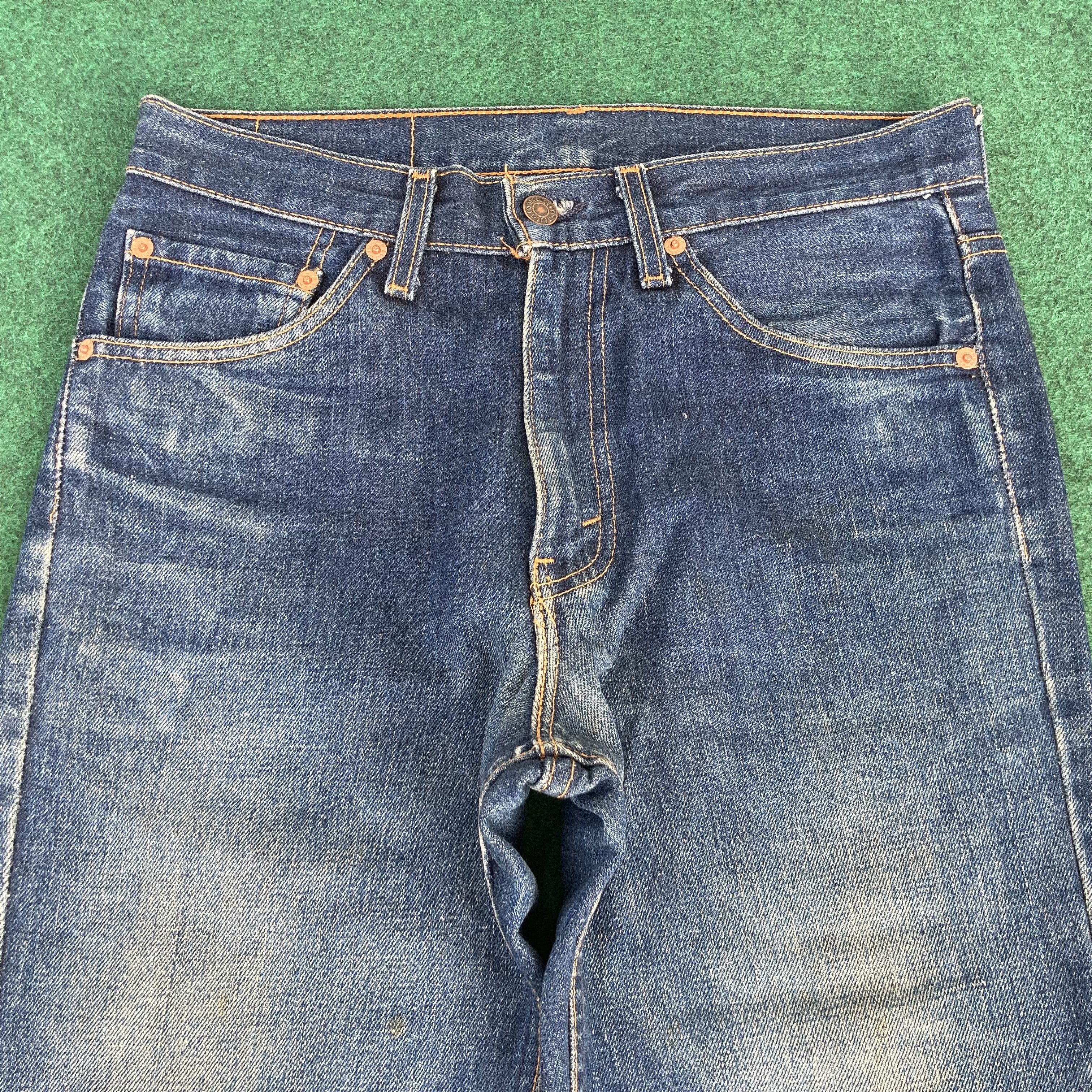 Levi's 30x33 Vtg Levis 517 Faded Blue Denim Flared Bootcut Jeans Size US 30 / EU 46 - 8 Thumbnail