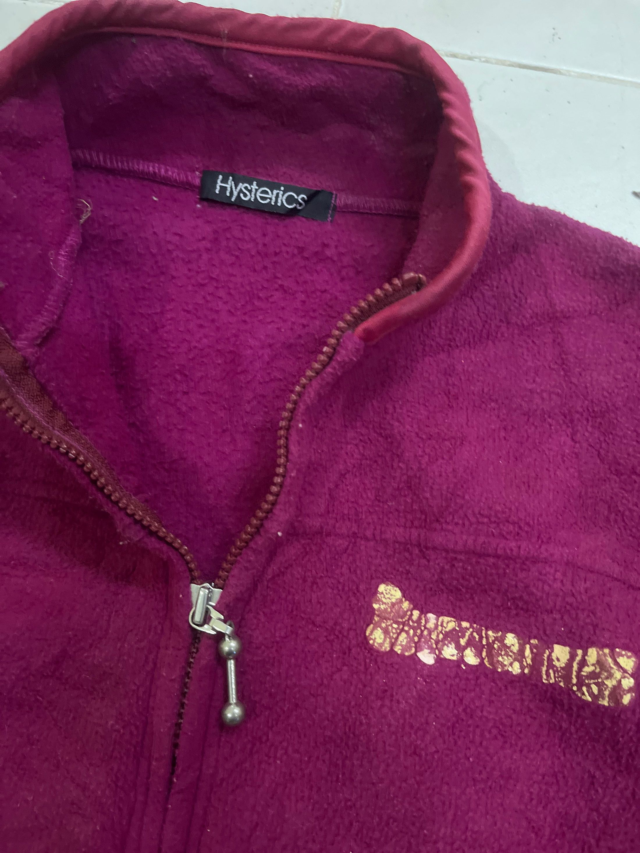 Vintage Hysteric Glamour Zipper Fleece Sweater