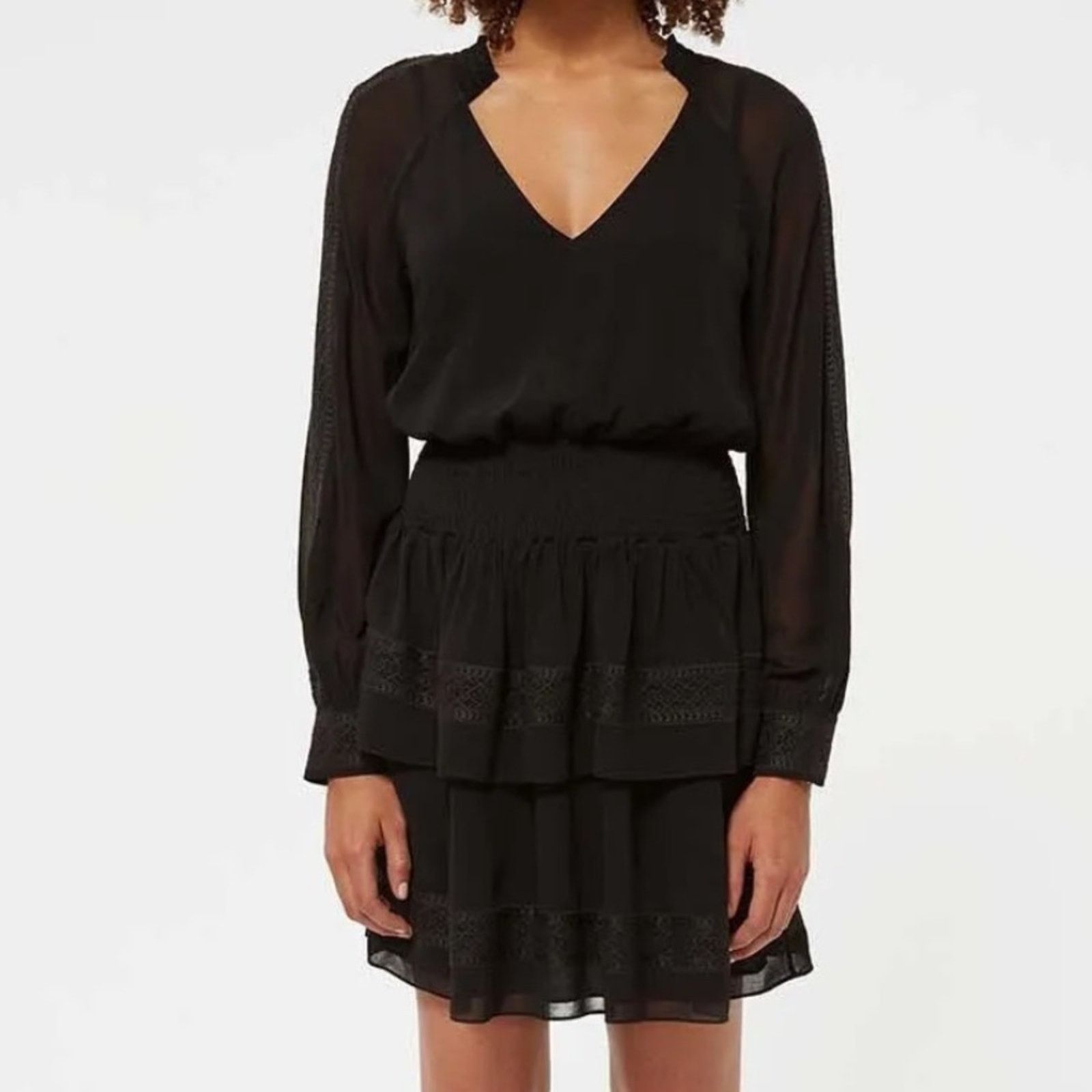Rebecca Minkoff Rebecca Minkoff Noelle Peasant Long Sleeve Dress Size S Size S / US 4 / IT 40 - 1 Thumbnail