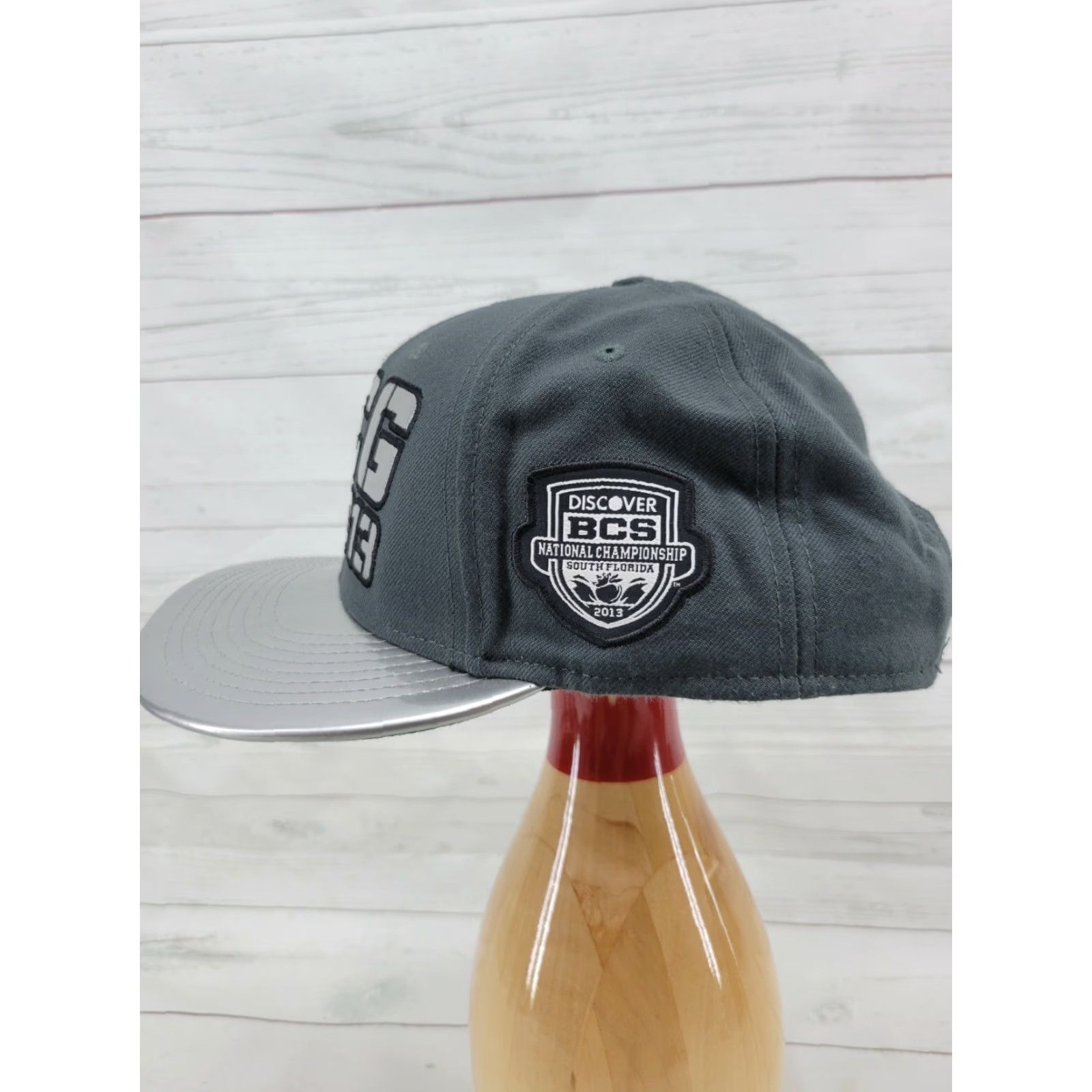Nike Nike NCG BCS 2013 Alabama College Football Snapback Gray Hat Cap Size ONE SIZE - 4 Thumbnail