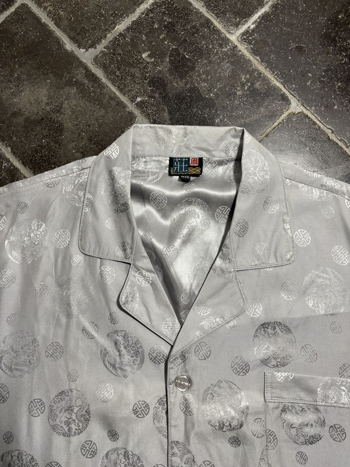 Vintage Vintage Silk Pajamas Two Piece Suit Matching Shirt Pants 90s Size US 38 / EU 54 - 4 Thumbnail