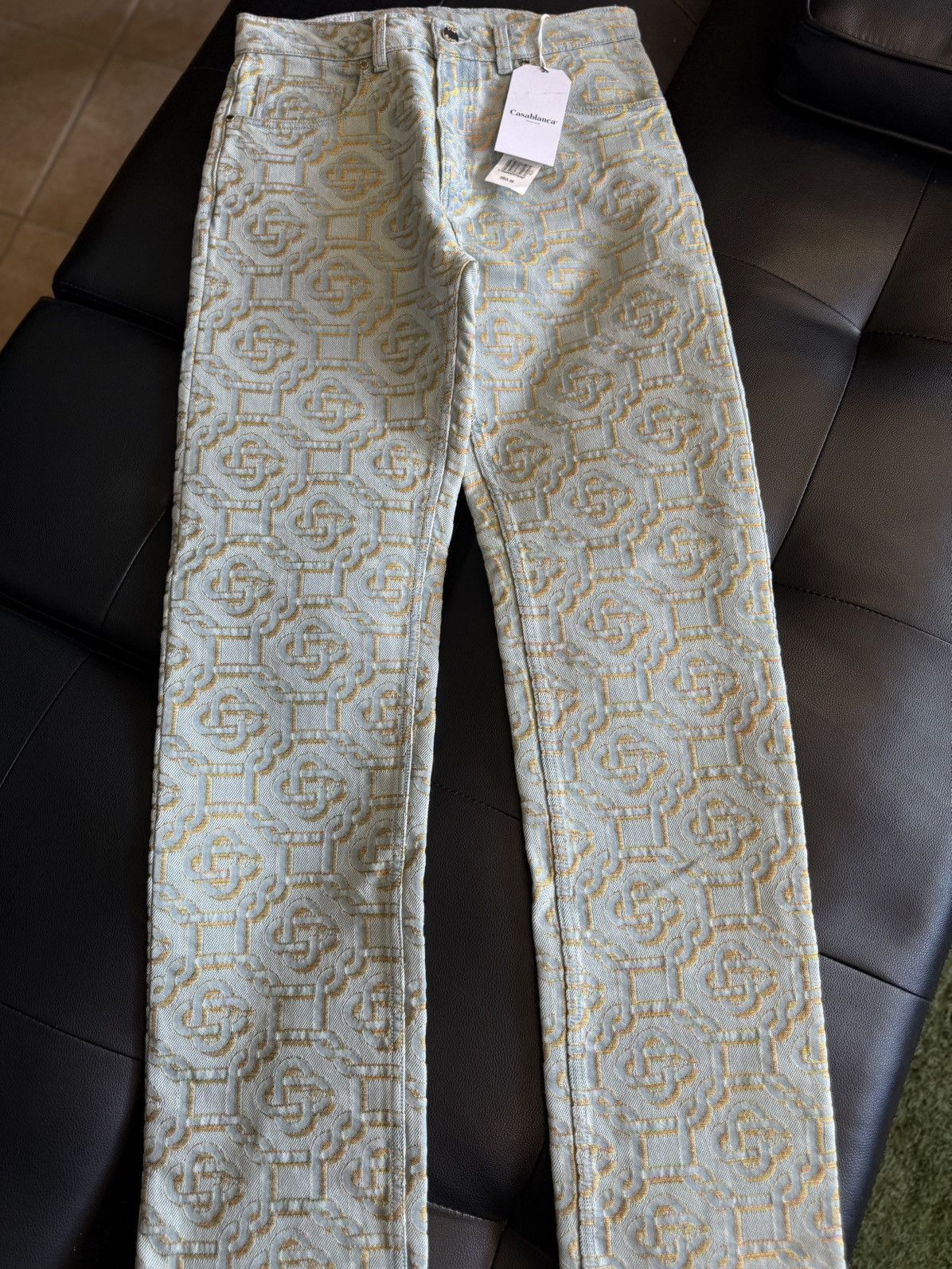 Casablanca Casablanca Jeans Size 30 Monogram Print Straight-leg $950 Size US 30 / EU 46 - 5 Thumbnail