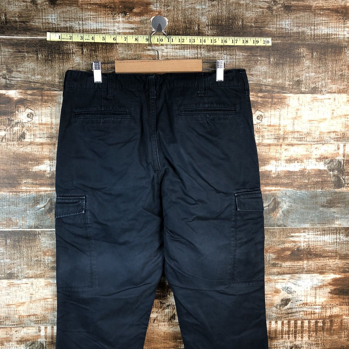 Japanese Brand Japanese Brand Dark Blue Cropped Pants #A2429 Size US 32 / EU 48 - 16 Thumbnail