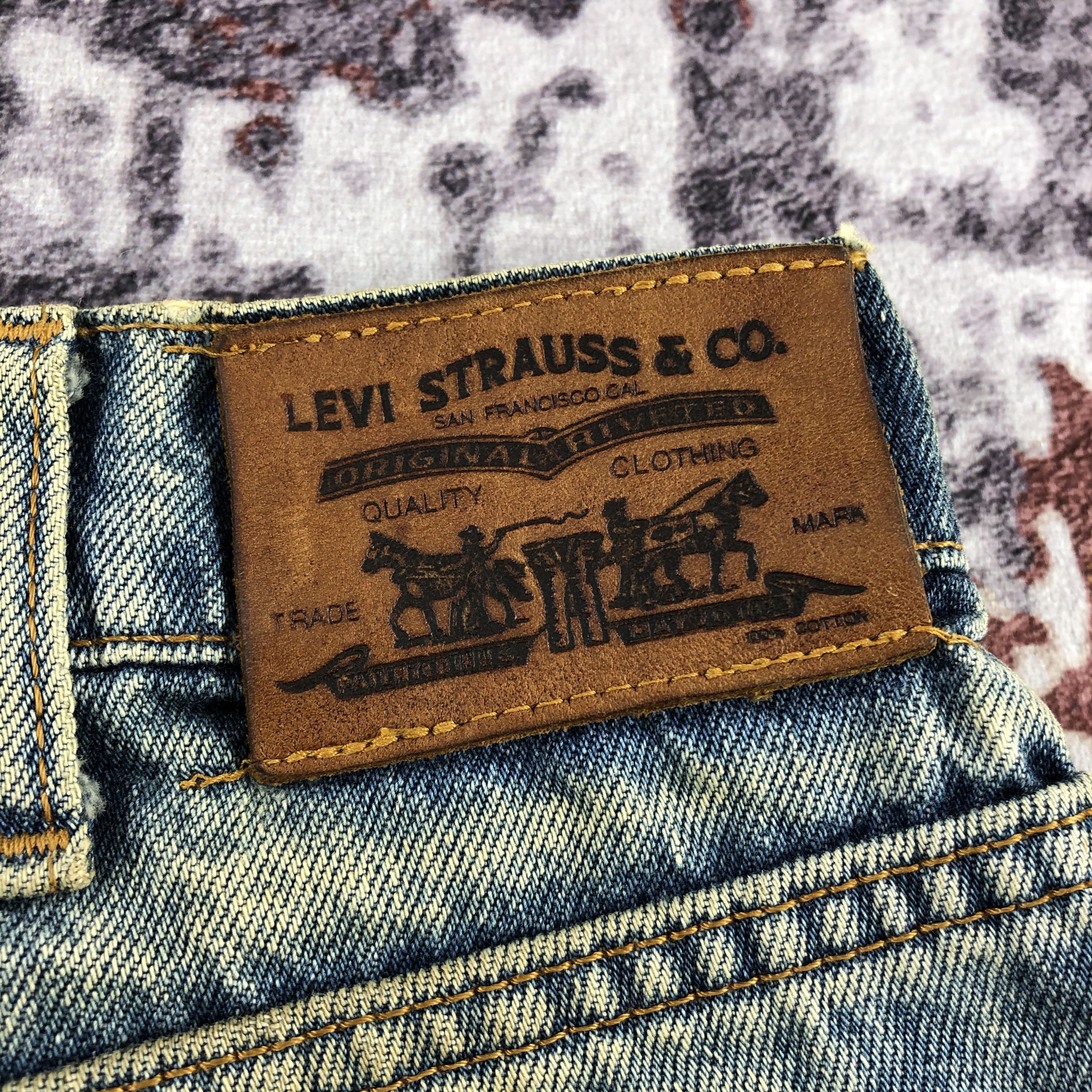 Levi's 90s Vintage Blue Wash Levis Jeans-JM2812 Size US 33 - 6 Thumbnail