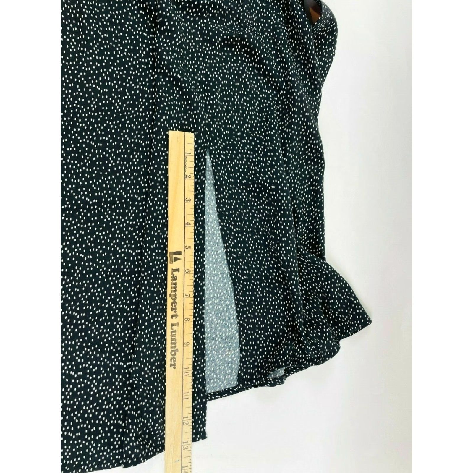 Laundry by Shelli Segal Laundry by Shelli Segal Skirt Women's Large Black White Polka Dots Midi A-Line NWT Free Return Mens? Wait no gender. Size 36" / US 14 / IT 50 - 4 Thumbnail