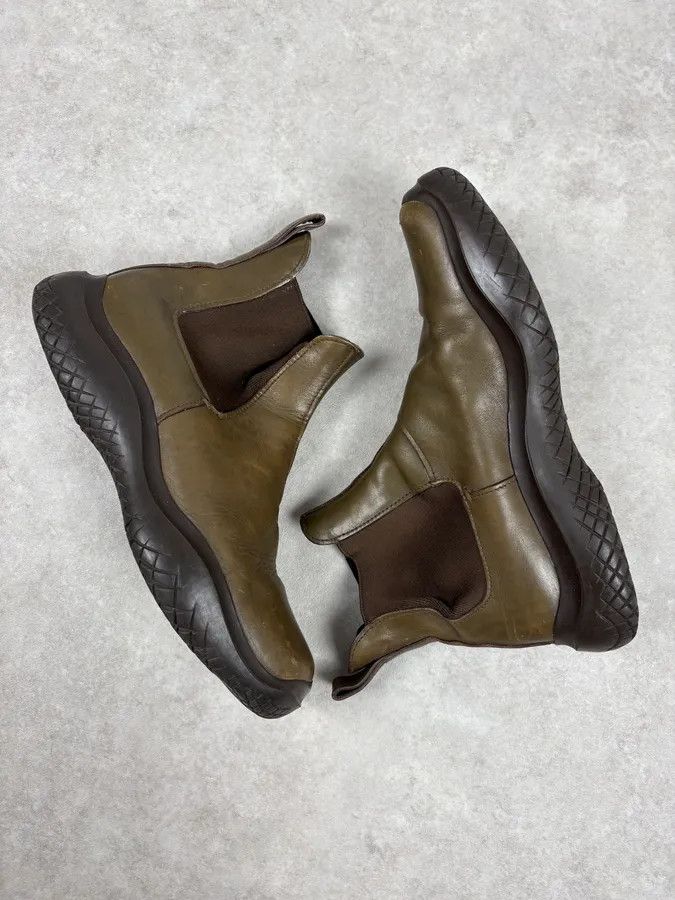 Prada FW1999 Prada Green Forest Leather Vibram Ankle Boots Size US 9 / EU 42 - 5 Thumbnail