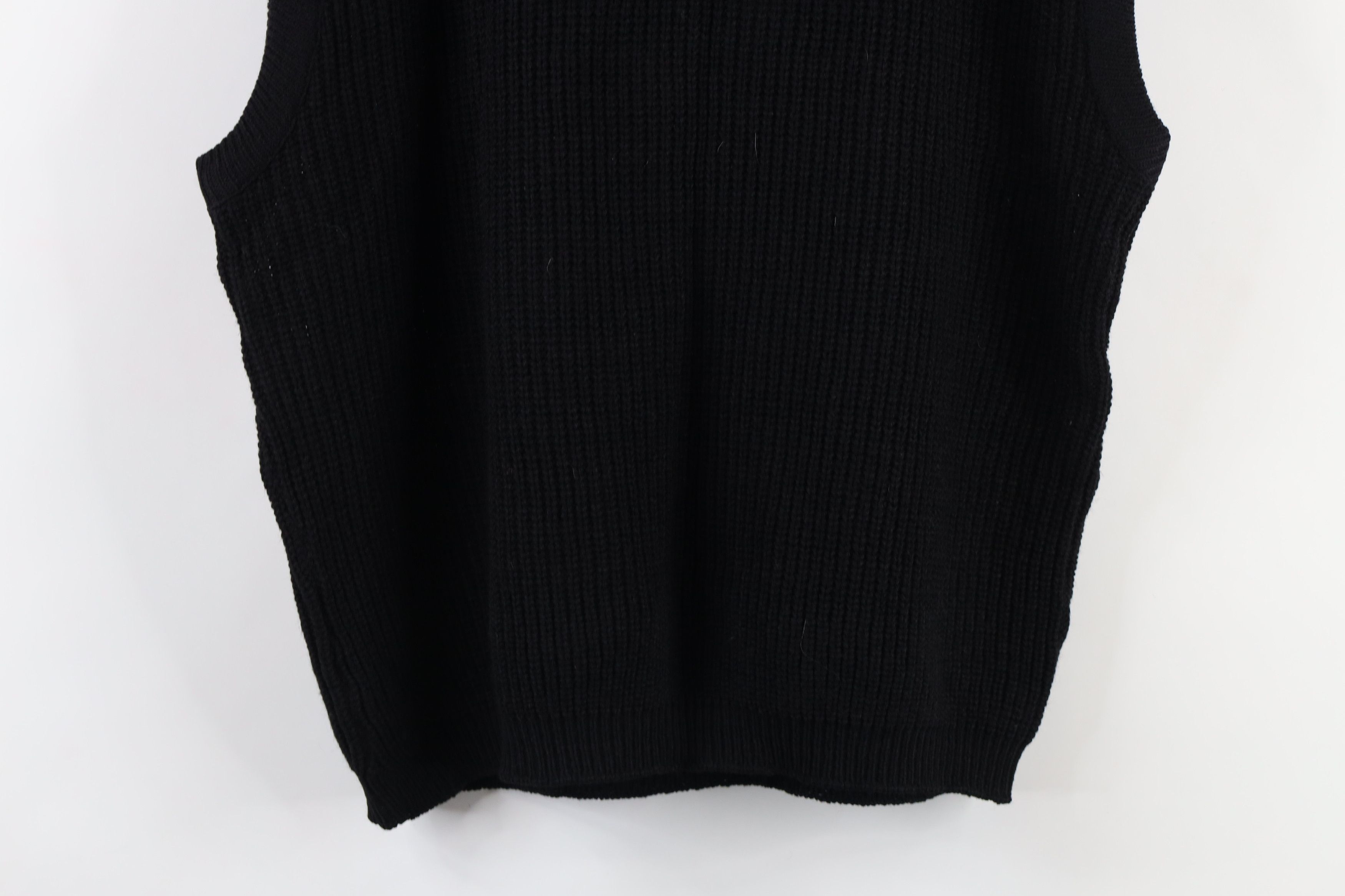 Vintage Vintage 70s Streetwear Ribbed Knit Sweater Vest Black USA Size XL / US 12-14 / IT 48-50 - 8 Thumbnail