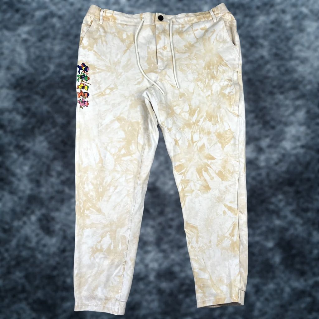 686 686 Grateful Dead Double Knit Jogger Sweatpants Men 2XL Everywhere Dancing Bears Size US 39 - 1 Thumbnail
