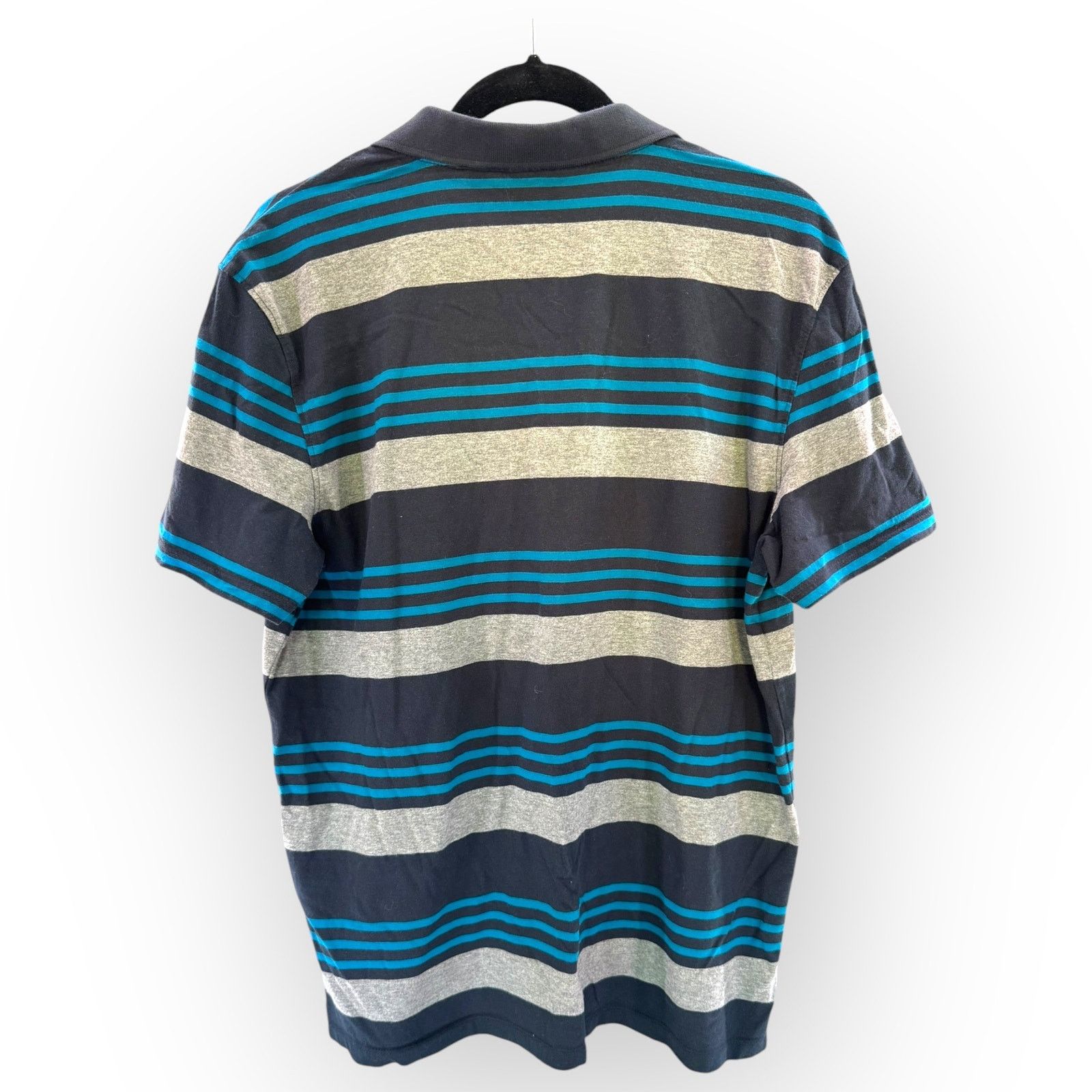 Calvin Klein Calvin Klein Men’s Polo Shirt Blue Gray Striped Size M Size US M / EU 48-50 / 2 - 3 Thumbnail