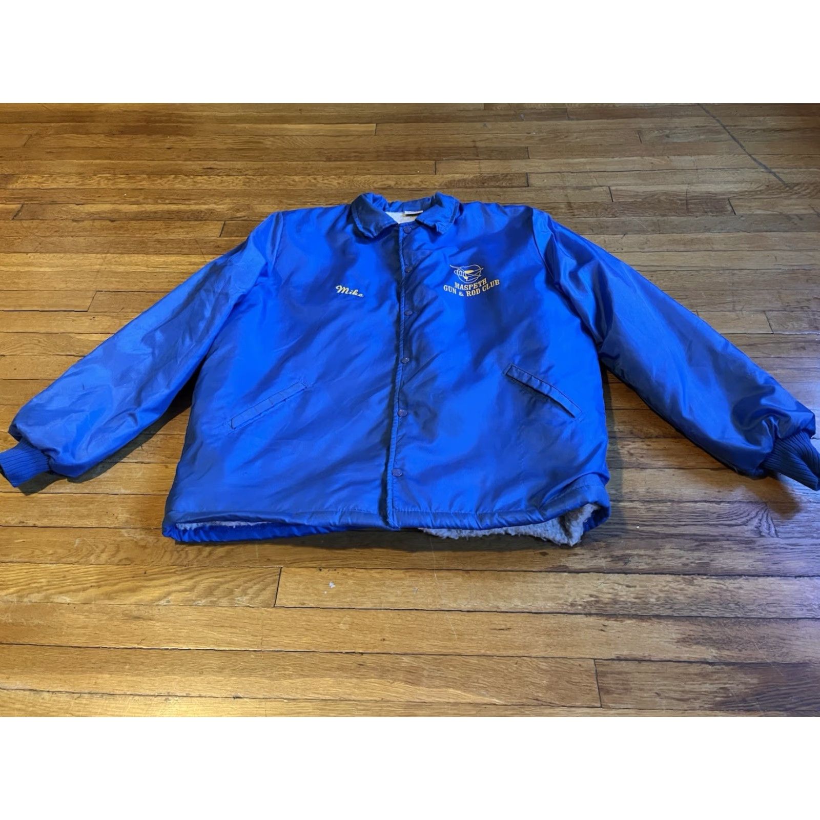 Vintage VINTAGE Maspeth Gun & Rod Club Sherpa Lined Jacket Men’s Large Blue 80s Size US L / EU 52-54 / 3 - 2 Thumbnail