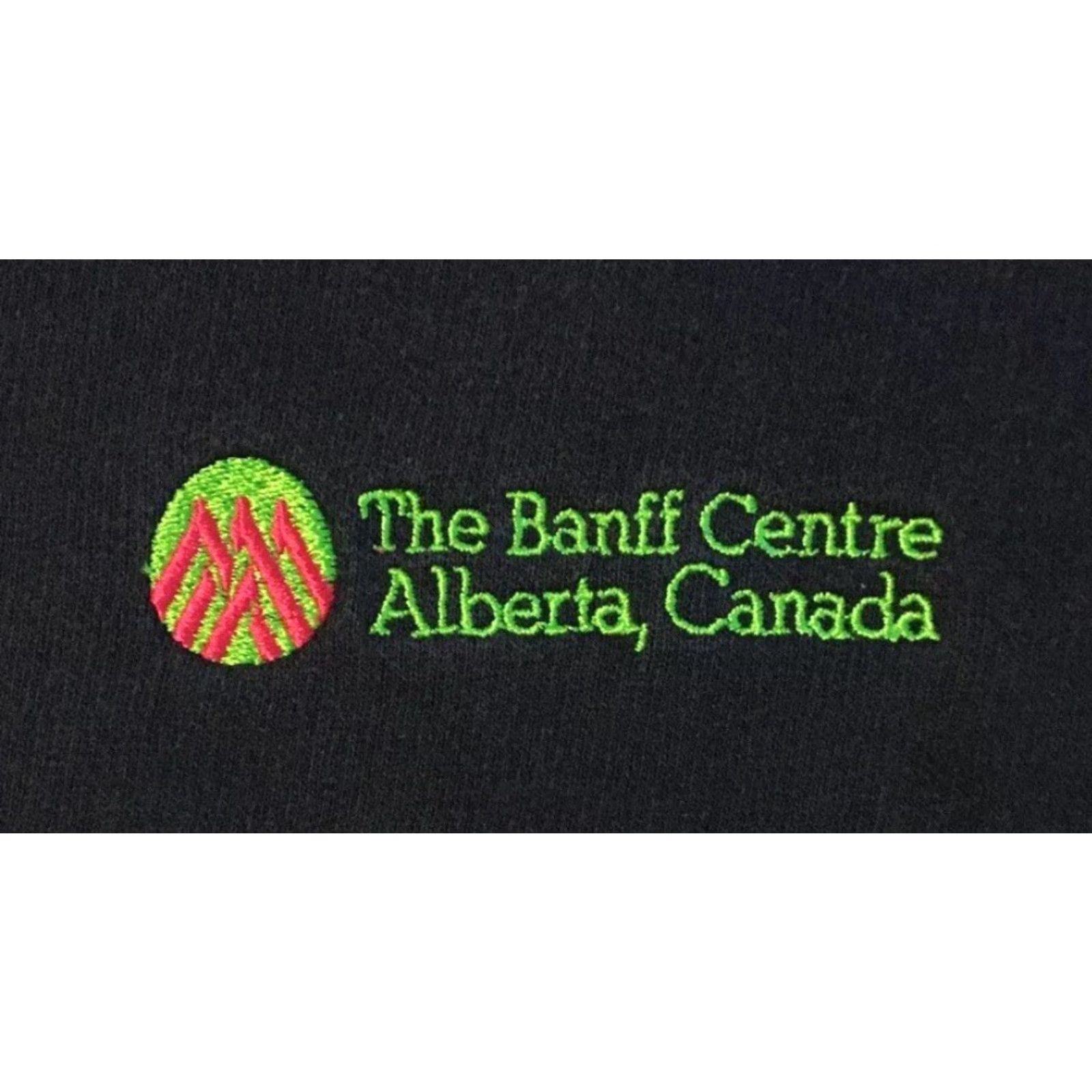 Vintage VINTAGE Banff Centre for Arts and Creativity Hooded Sweatshirt M Black 90s Grunge Vaporwave Surf Skate Canada Mens Medium Size US M / EU 48-50 / 2 - 3 Thumbnail