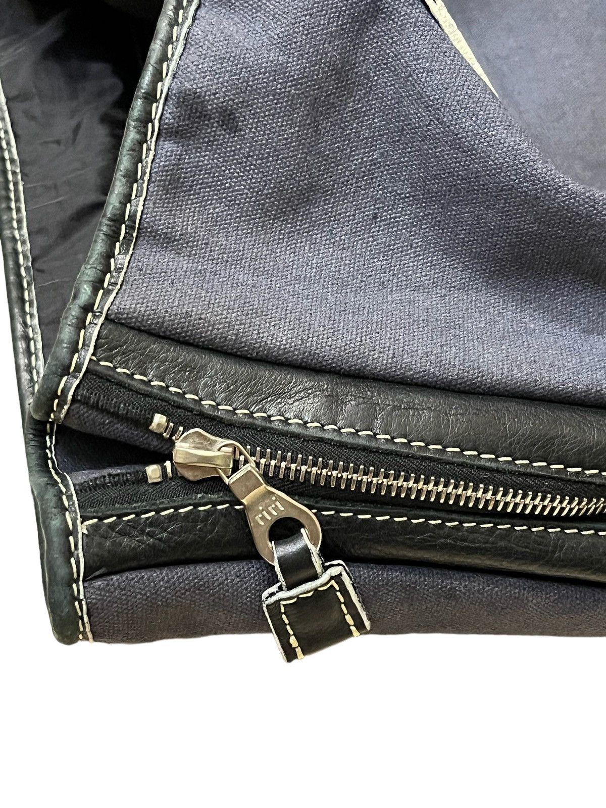 Takahiromiyashita The Soloist. NUMBER (N)INE BLACK CANVAS/LEATHER TOTE BAG Size ONE SIZE - 8 Thumbnail