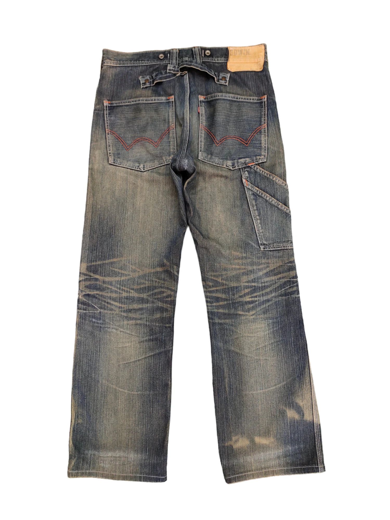 Edwin Vintage 90s Edwin Japan Carpenter Loose Denim Jeans Size US 31 - 1 Thumbnail