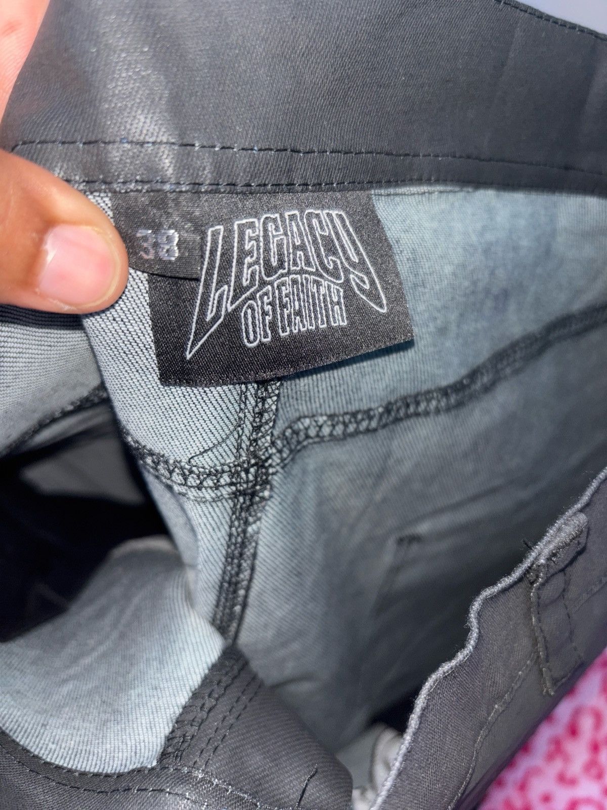 Other Legacy of Faith Leather Denim Pants Size US 38 / EU 54 - 3 Thumbnail