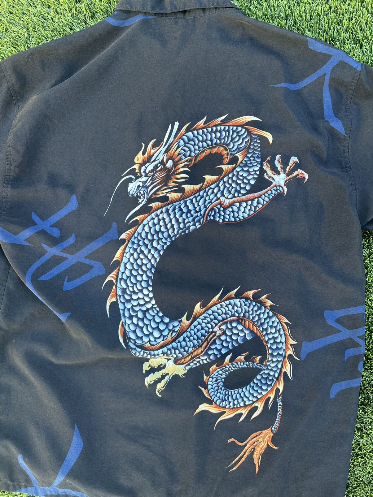 Vintage Vintage y2k Supreme style dragon button up shirt Size US L / EU 52-54 / 3 - 5 Thumbnail