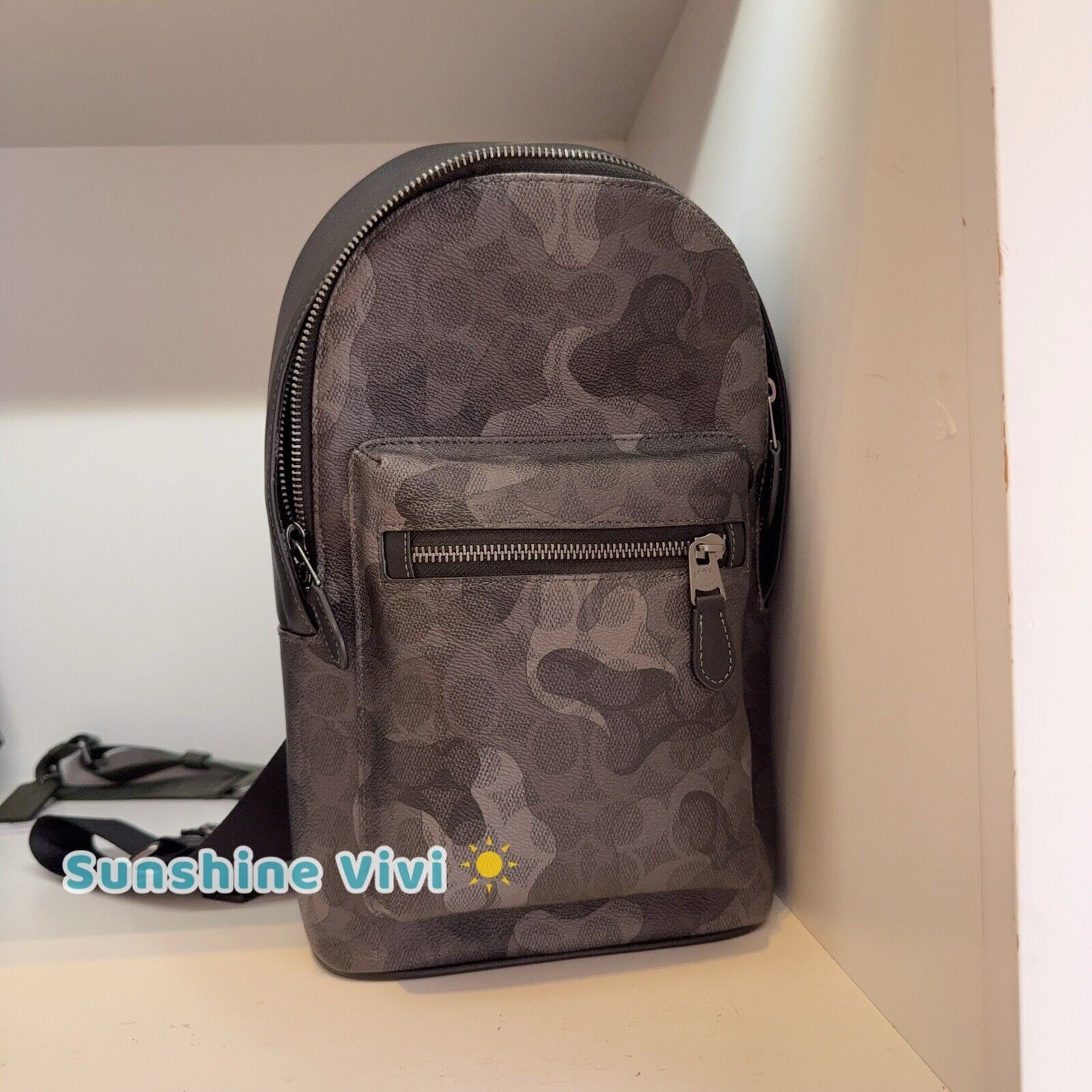 Coach NWT Coach CW312 Men’s West Pack Camo Gunmetal/Grey Multi Size ONE SIZE - 1 Thumbnail